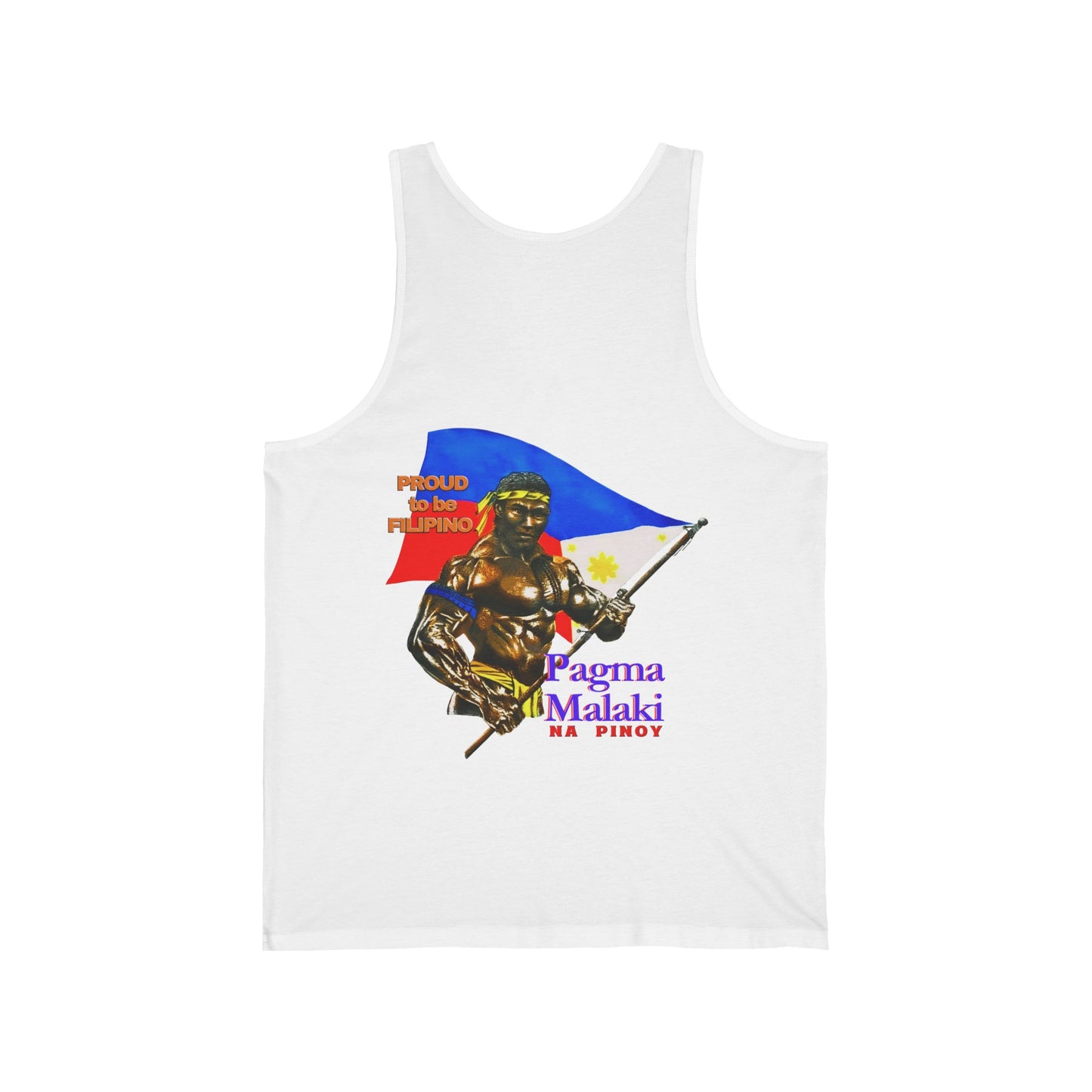 Filipino Strength Proud to be Filipino Pagma Malaki Na Pinoy Vintage Design 90s New Print Unisex Jersey Tank