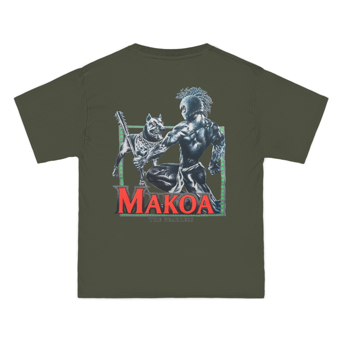 Hawaiian Strength Makoa The Fearless Vintage Design 90s New Print Beefy-T® Short-Sleeve T-Shirt