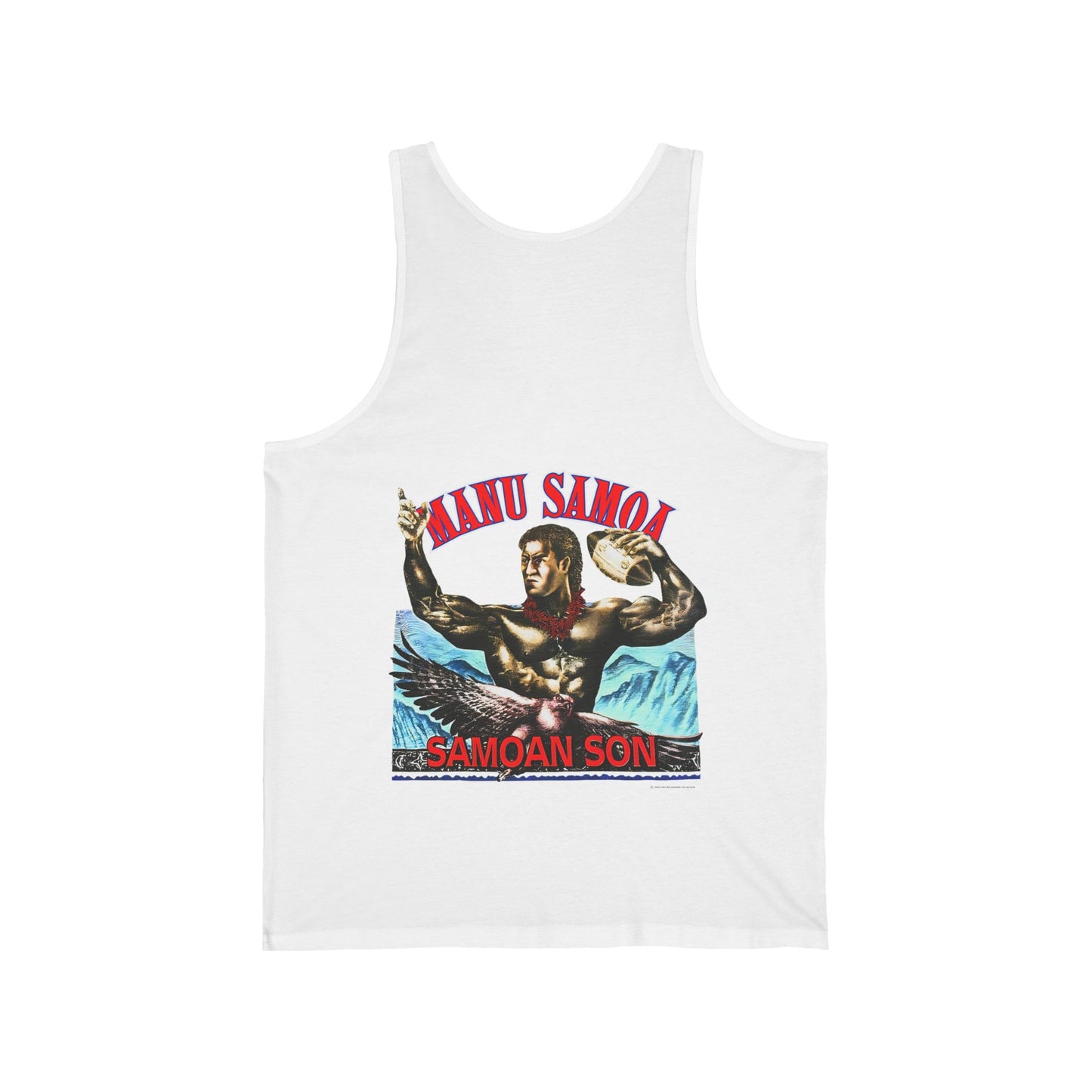 Samoan Strength Manu Samoa Samoan Son Vintage 90s Design New Print Unisex Jersey Tank