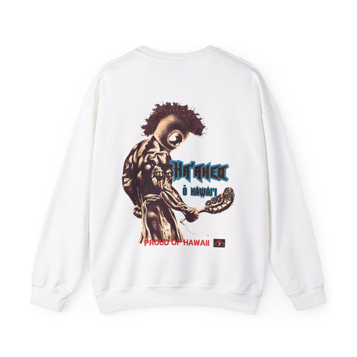 Hawaiian Strength Proud of Hawaii Ha'aheo o Hawai'i Vintage Design 90s New Print Unisex Heavy Blend™ Crewneck Sweatshirt