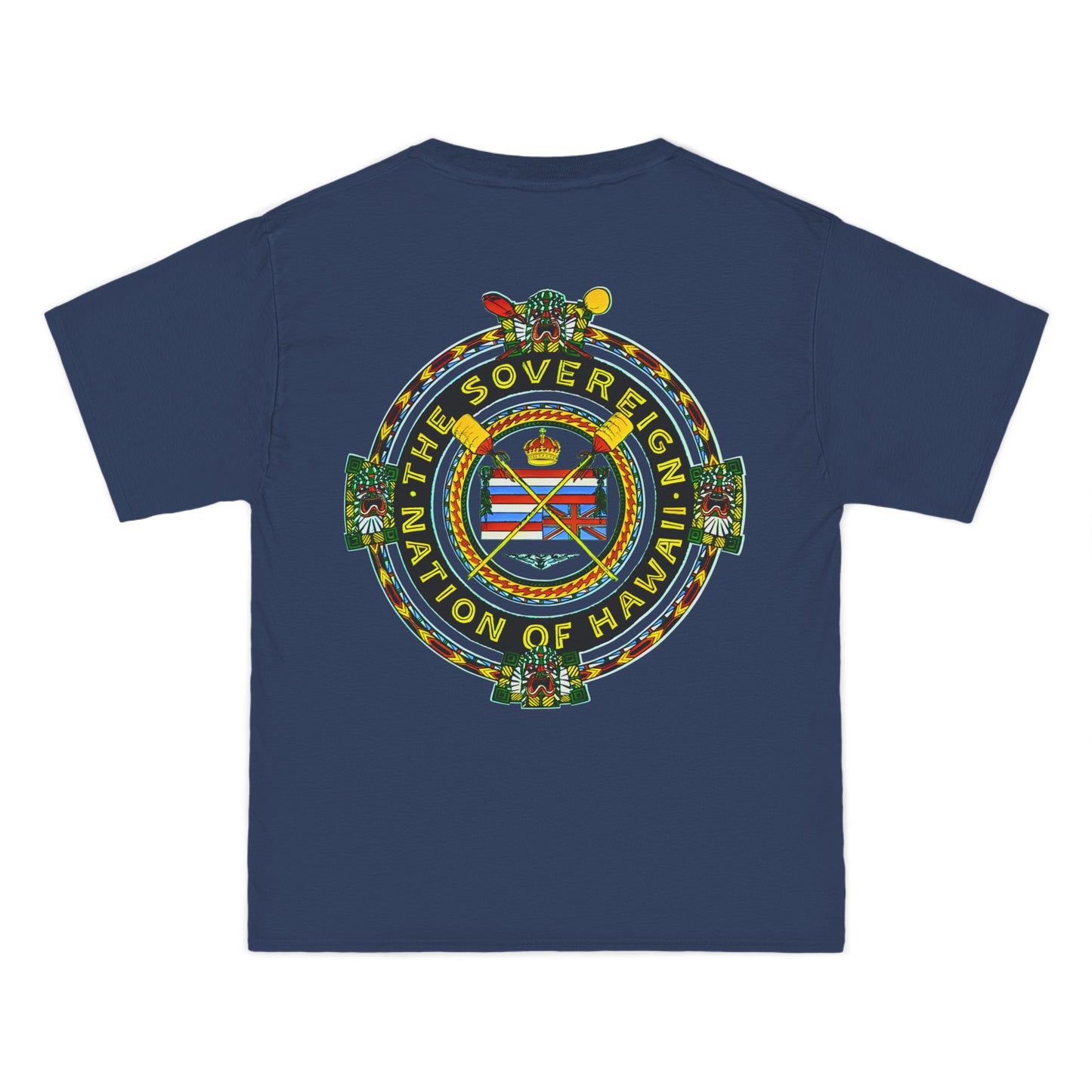Hawaiian Strength The Sovereign Nation of Hawaii Vintage Design 90s New Print Beefy-T® Short-Sleeve T-Shirt