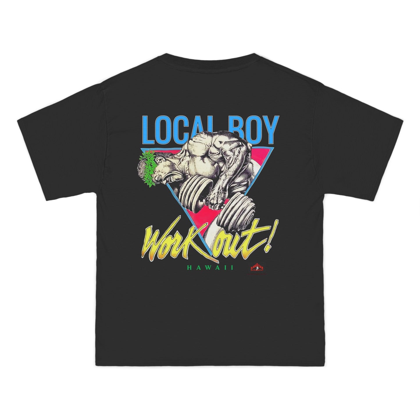 Hawaiian Strength Local Boy Work Out Hawaii Vintage 90s Design New Print Beefy-T® Short-Sleeve T-Shirt