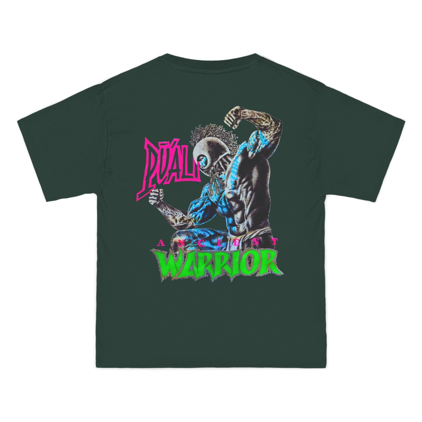 Hawaiian Strength Puali Ancient Warrior Vintage Design 90s New Print Beefy-T® Short-Sleeve T-Shirt