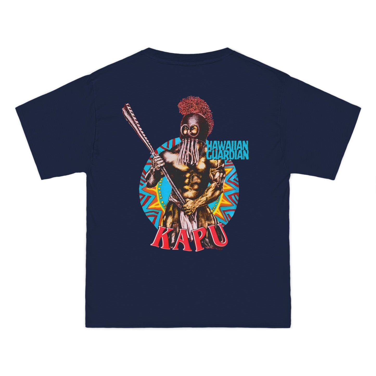 Hawaiian Strength Kapu Hawaiian Guardian Vintage Design 90s New Print Beefy-T® Short-Sleeve T-Shirt