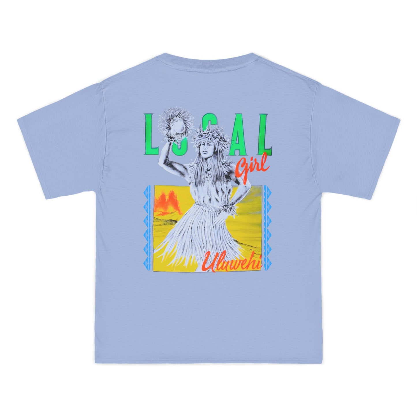 Hawaiian Strength Local Girl Uluwehi Vintage Design 90s New Print Beefy-T® Short-Sleeve T-Shirt