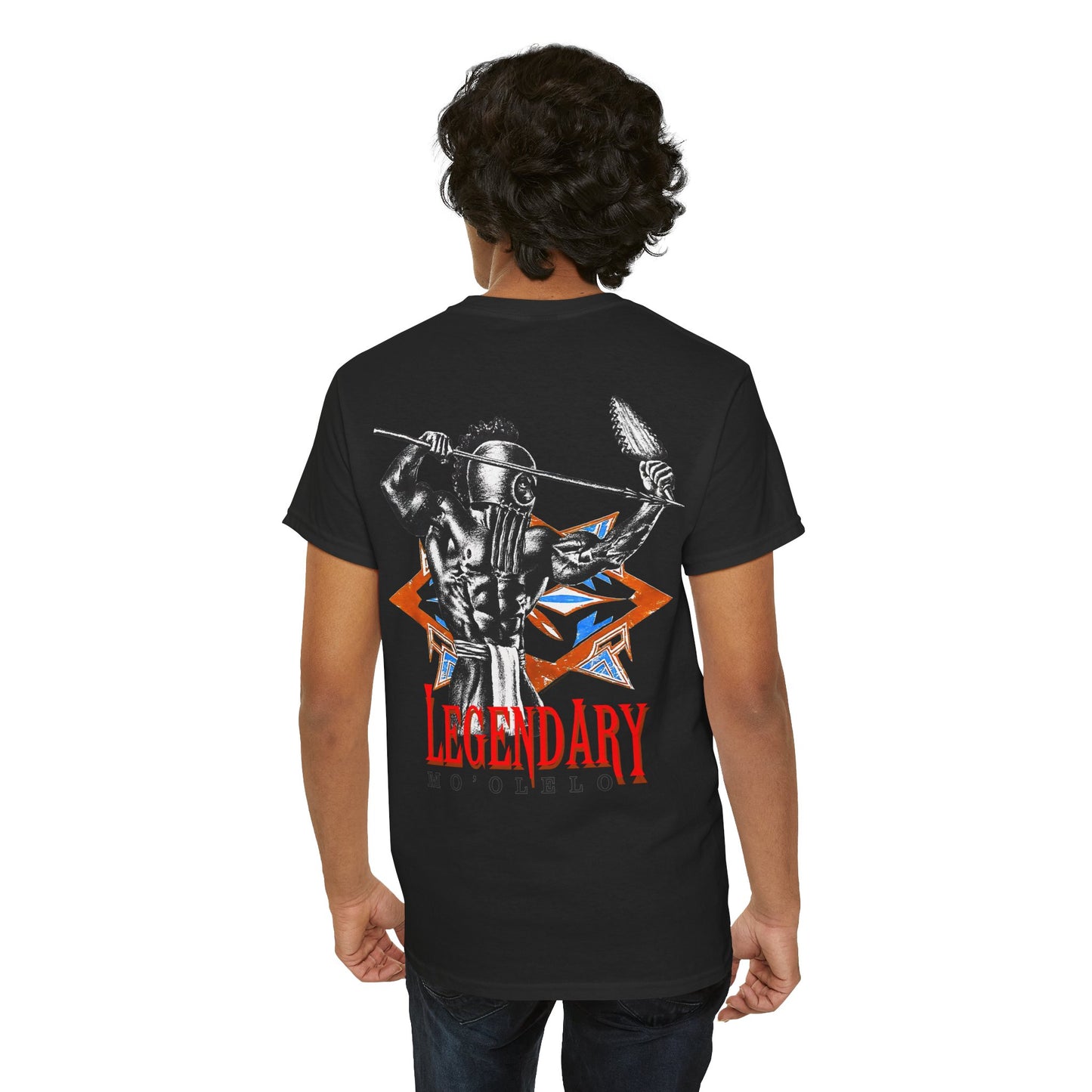 Hawaiian Strength Legendary Mo'olelo Vintage 90s Design New Print Unisex Heavy Cotton Tee