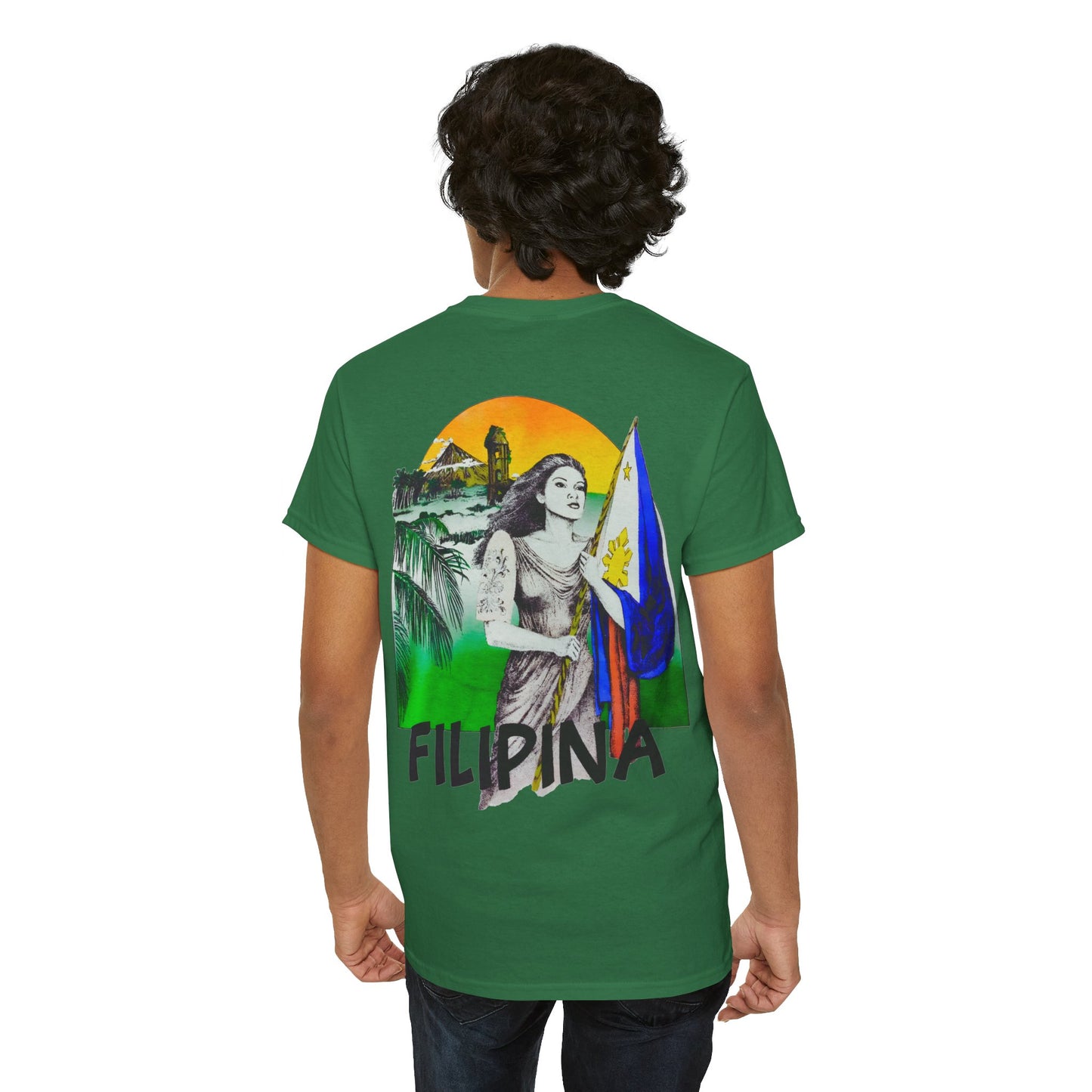 Filipino Strength Filipina Vintage Design 90s New Print Unisex Heavy Cotton Tee