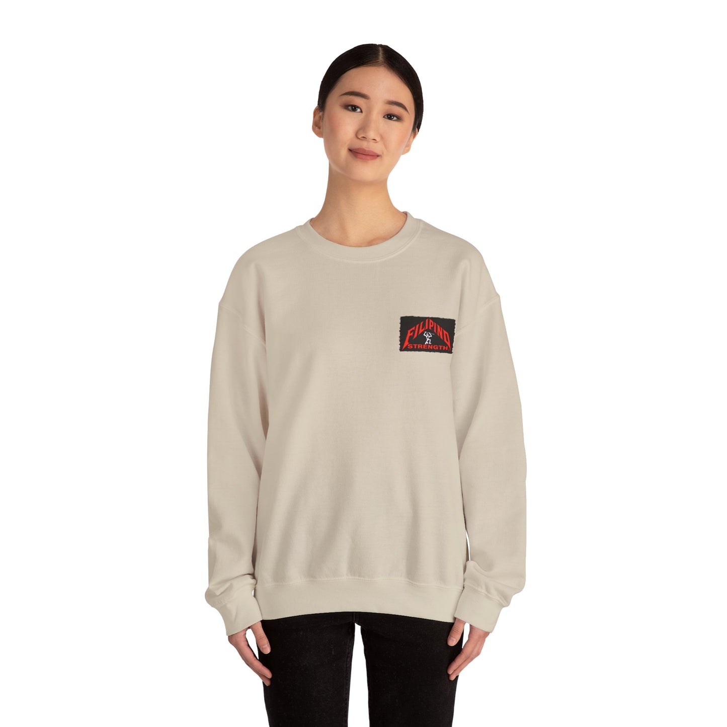Filipino Strength Filipina Vintage Design 90s New Print Unisex Heavy Blend™ Crewneck Sweatshirt