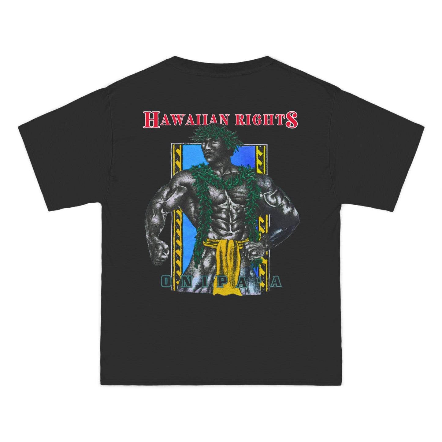 Hawaiian Strength Onipa’a Hawaiian Rights Vintage Design 90s New Print Beefy-T® Short-Sleeve T-Shirt