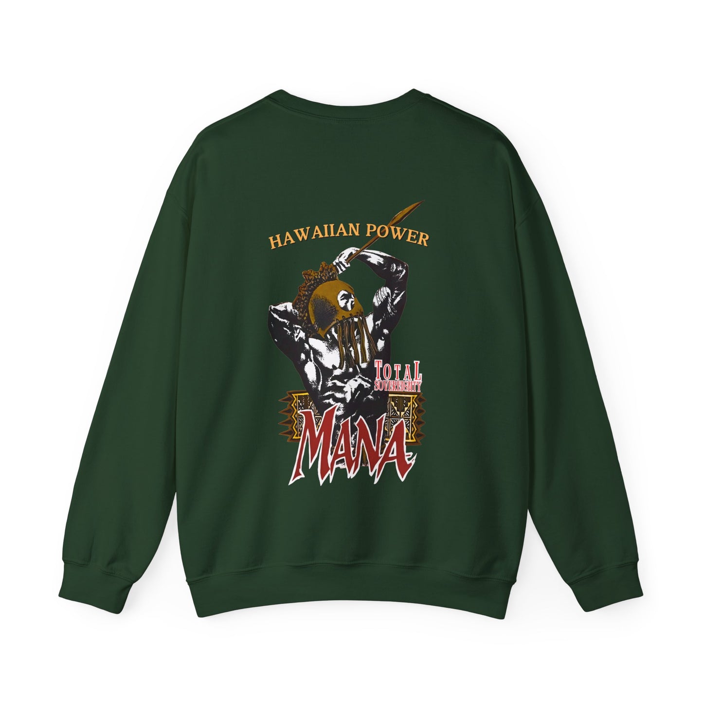 Hawaiian Strength Hawaiian Power Mana Total Sovereignty Vintage Design 90s New Print Unisex Heavy Blend™ Crewneck Sweatshirt