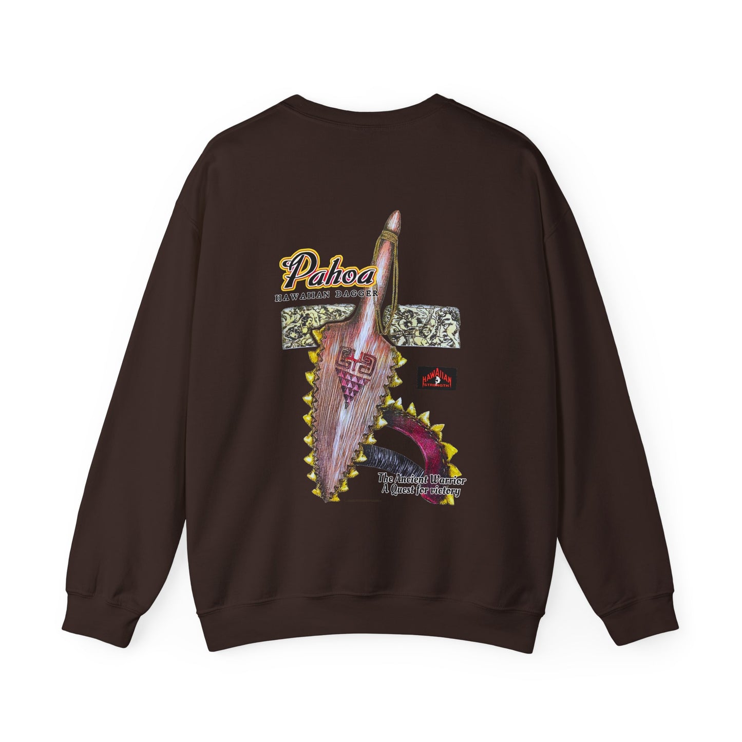 Hawaiian Strength Pahoa Hawaiian Dagger Vintage 90s Design New Unisex Heavy Blend™ Crewneck Sweatshirt