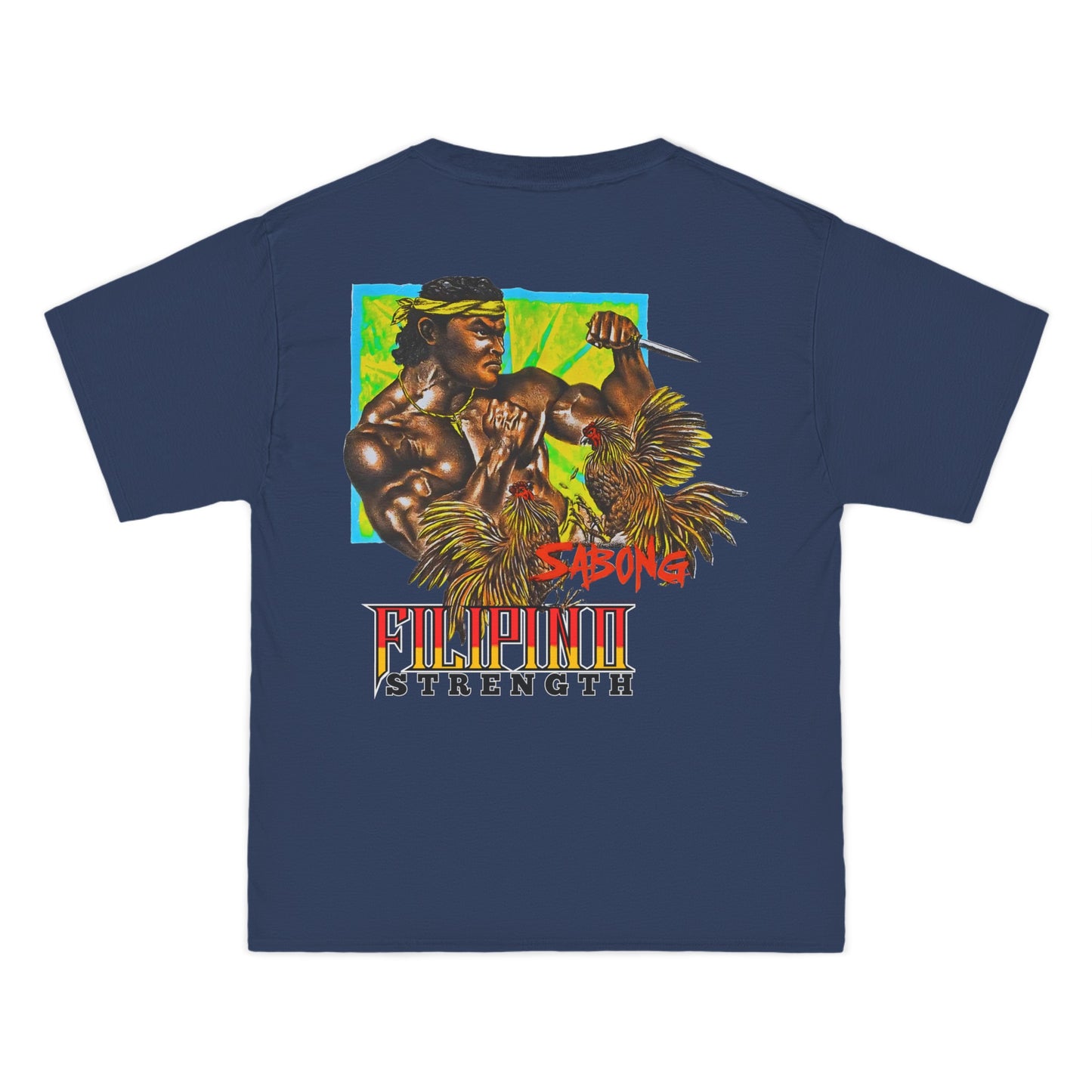 Filipino Strength Sabong Vintage Design 90s New Print Beefy-T® Short-Sleeve T-Shirt