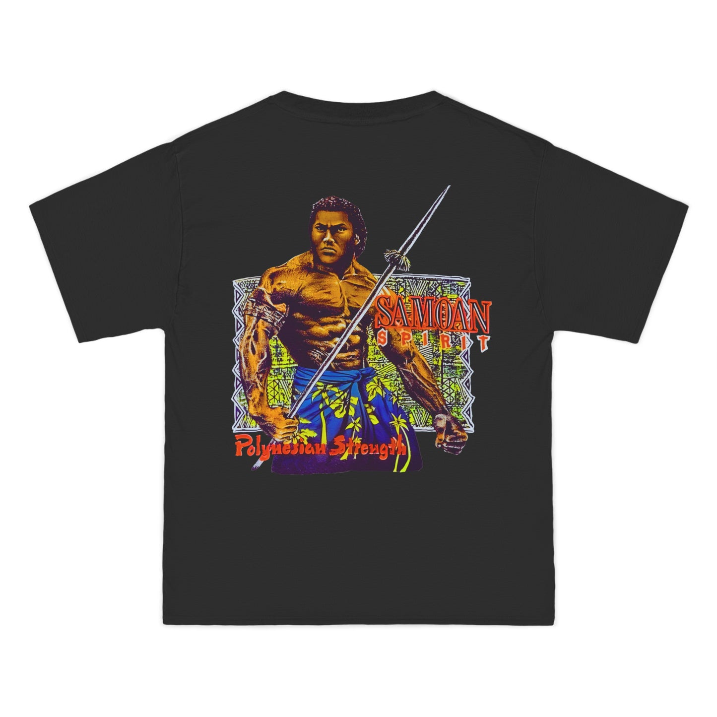 Samoan Strength Samoan Spirit Polynesian Strength Vintage Design 90s New Print Beefy-T® Short-Sleeve T-Shirt