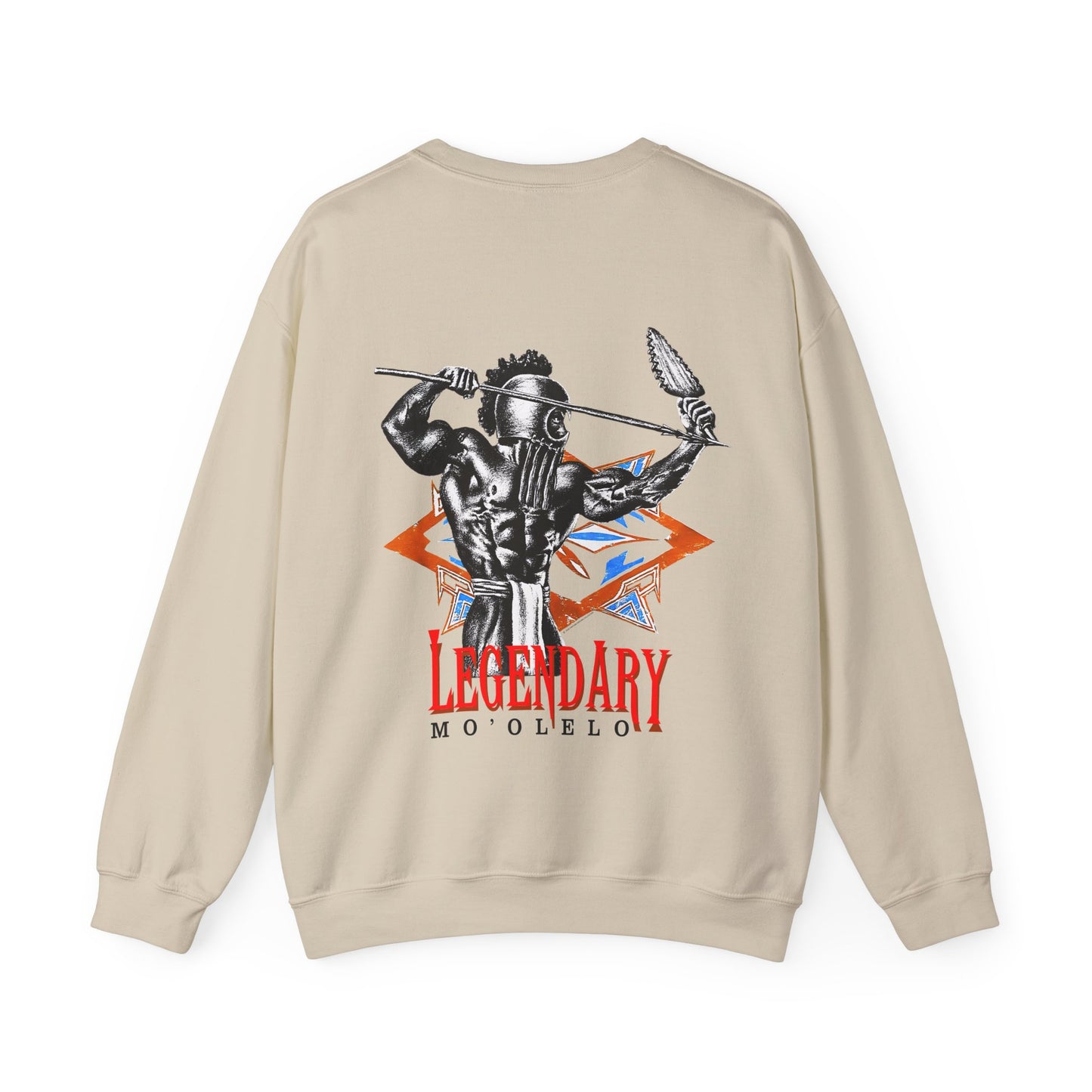 Hawaiian Strength Legendary Mo'olelo Vintage 90s Design New Print Unisex Heavy Blend™ Crewneck Sweatshirt