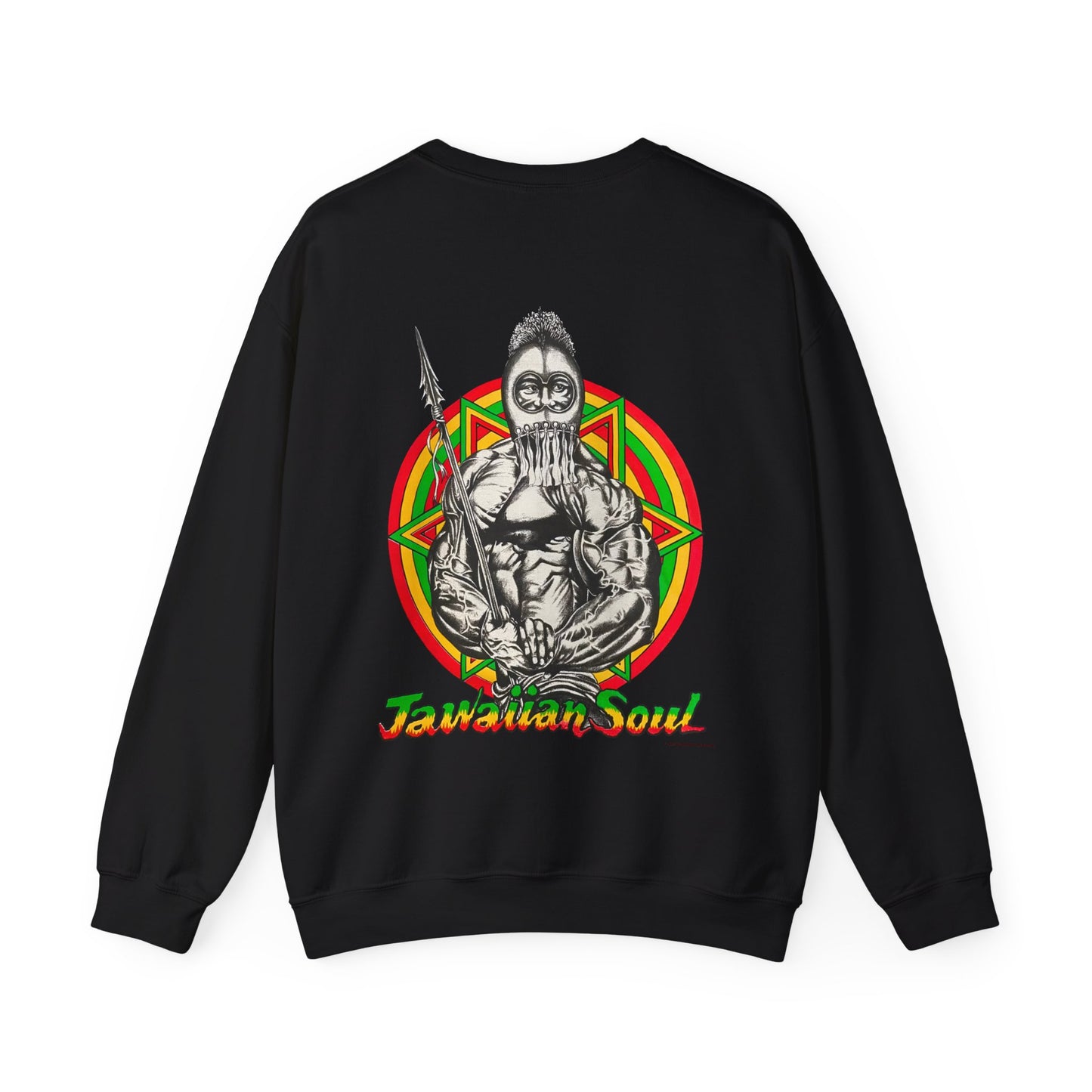 Jawaiian Strength Jawaiian Soul Vintage Design 90s New Print Unisex Heavy Blend™ Crewneck Sweatshirt