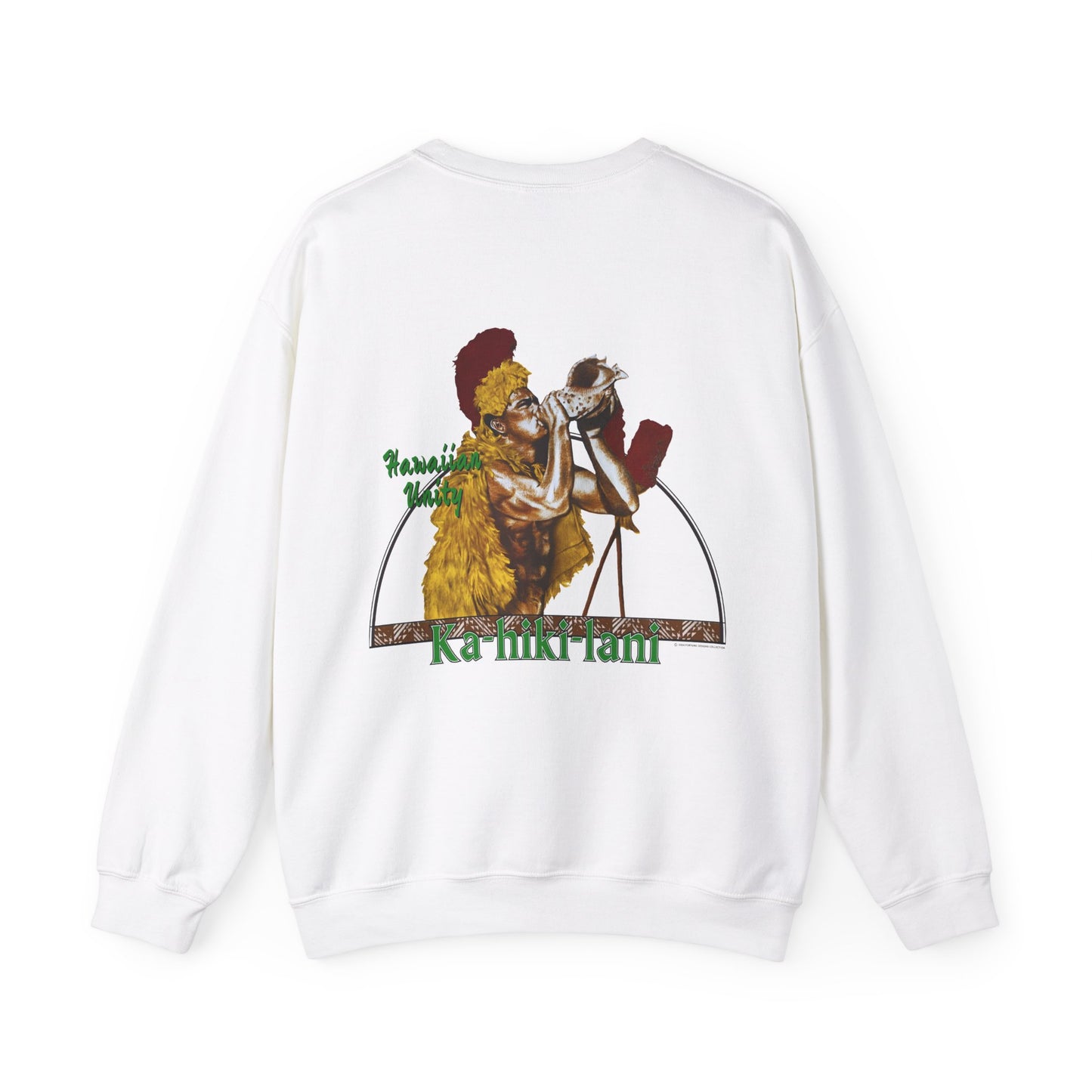 Hawaiian Strength Hawaiian Unity Ka-hiki-lani Vintage Design 90s New Print Unisex Heavy Blend™ Crewneck Sweatshirt