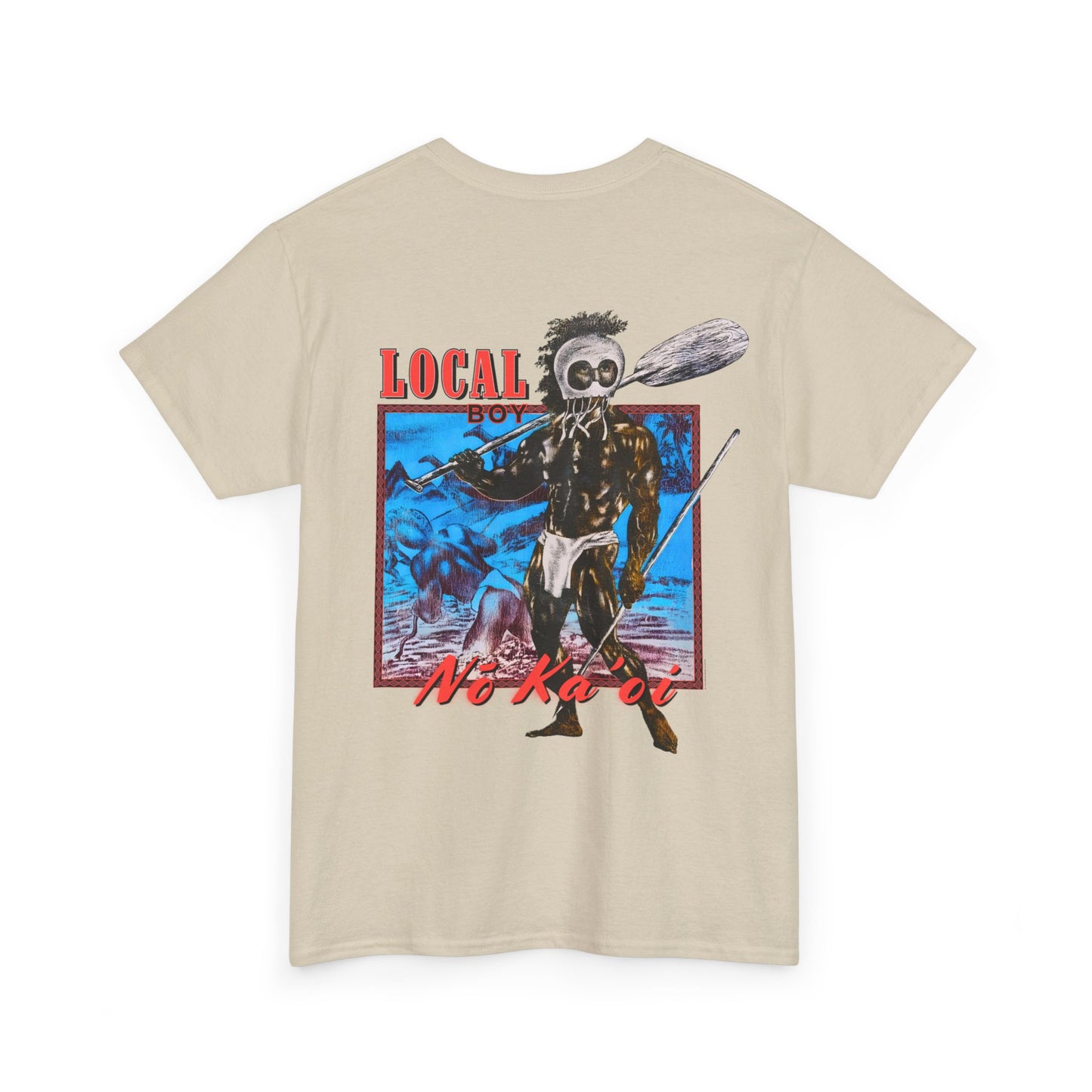 Hawaiian Strength Local Boy No Ka'oi Vintage Design 90s New Print T-shirt Unisex Heavy Cotton Tee