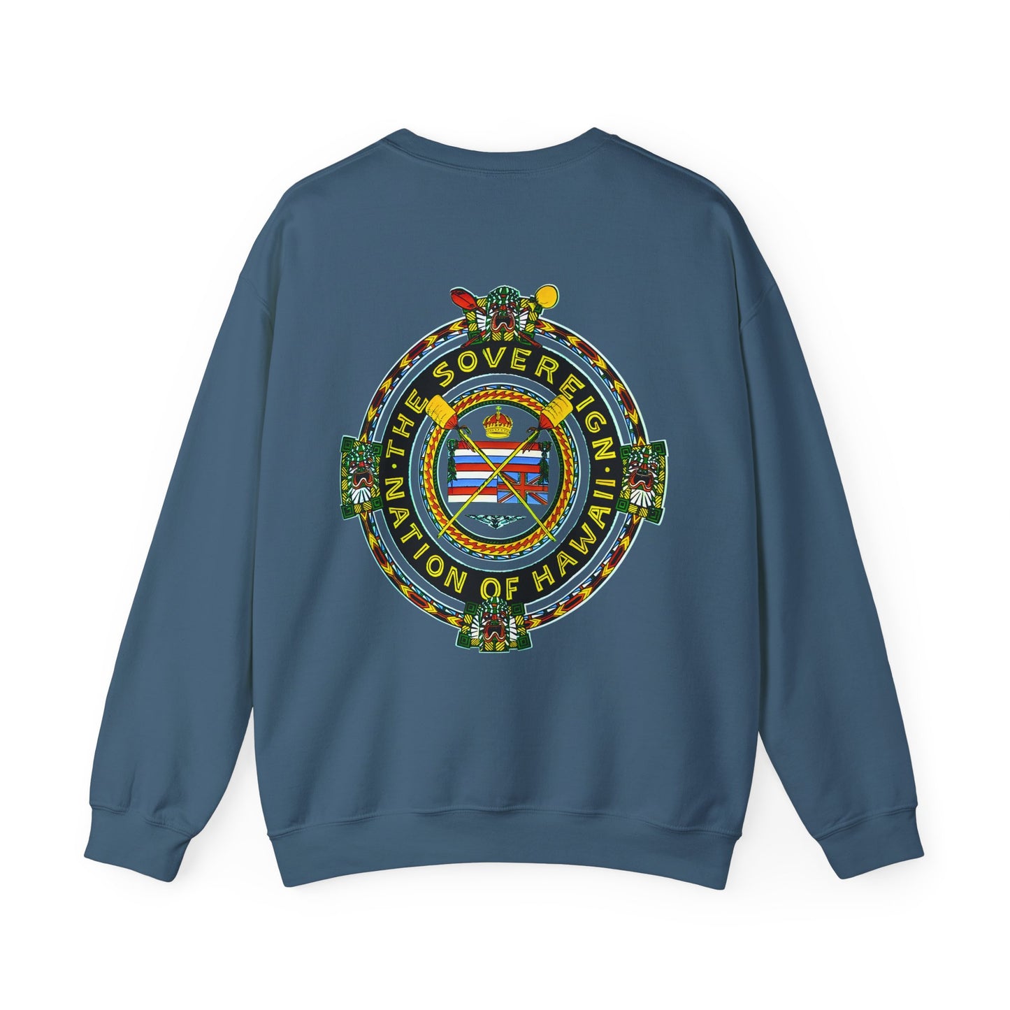 Hawaiian Strength The Sovereign Nation of Hawaii Vintage Design 90s New Print Unisex Heavy Blend™ Crewneck Sweatshirt