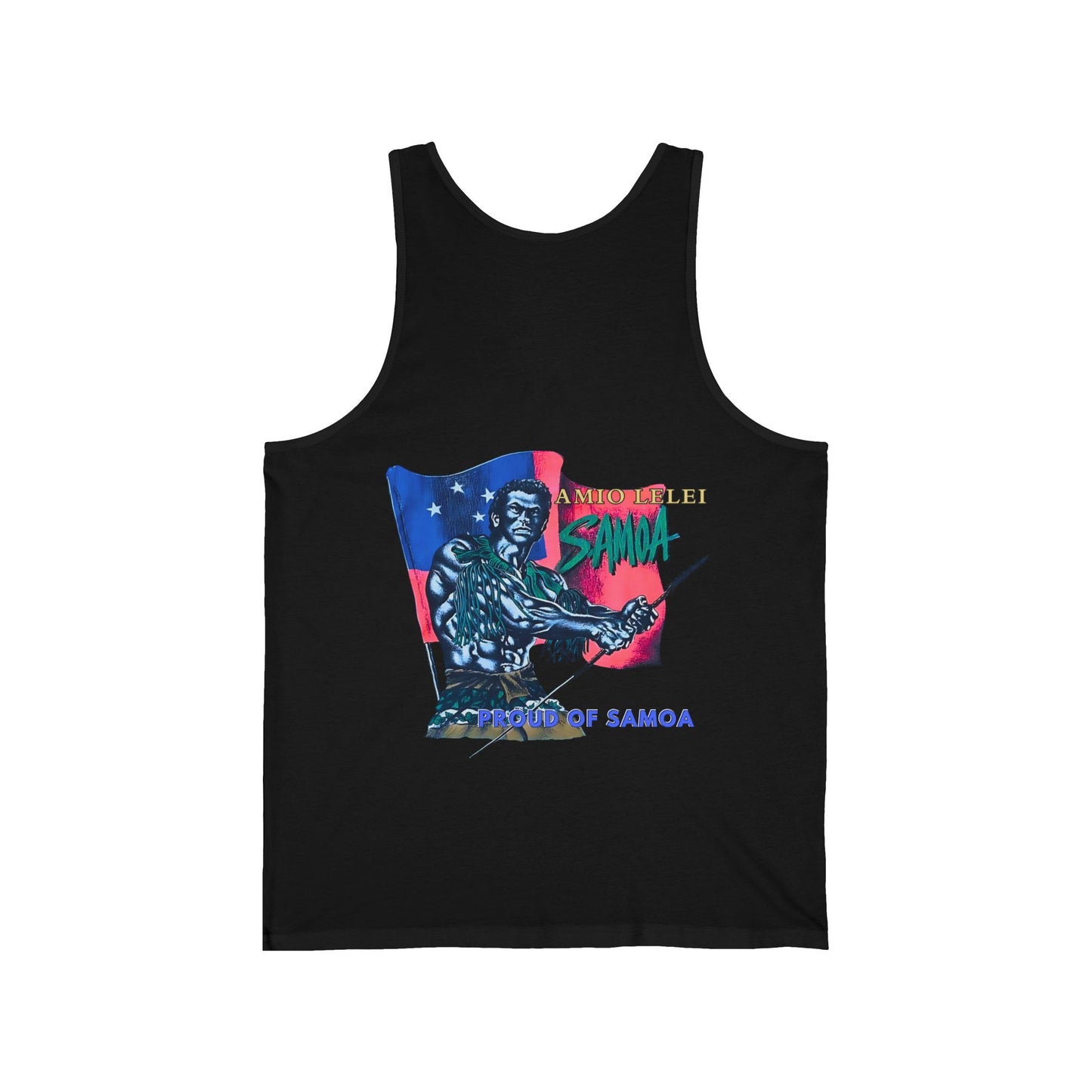 Samoan Strength Proud of Samoa Amio Lelei Vintage Design 90s New Print Unisex Jersey Tank