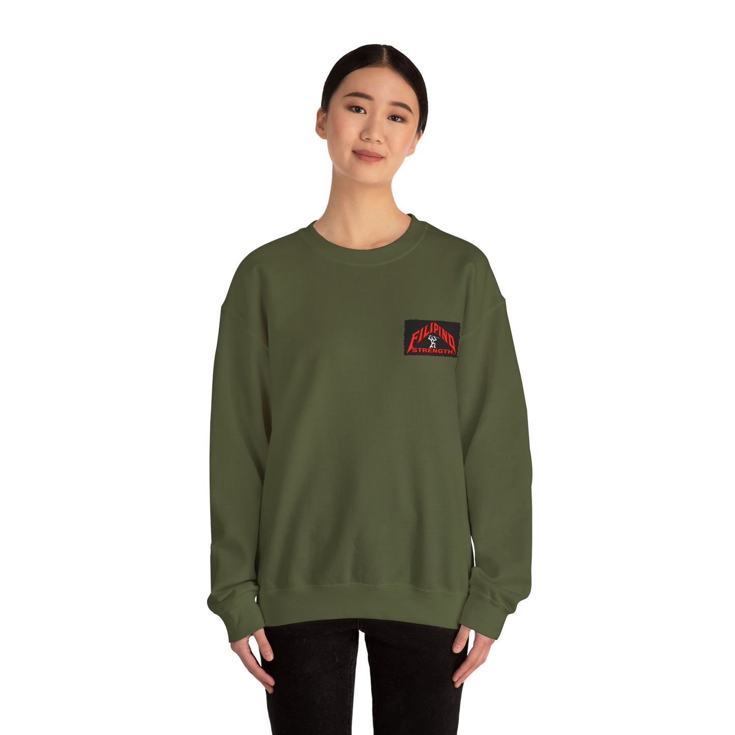 Filipino Strength Filipina Vintage Design 90s New Print Unisex Heavy Blend™ Crewneck Sweatshirt