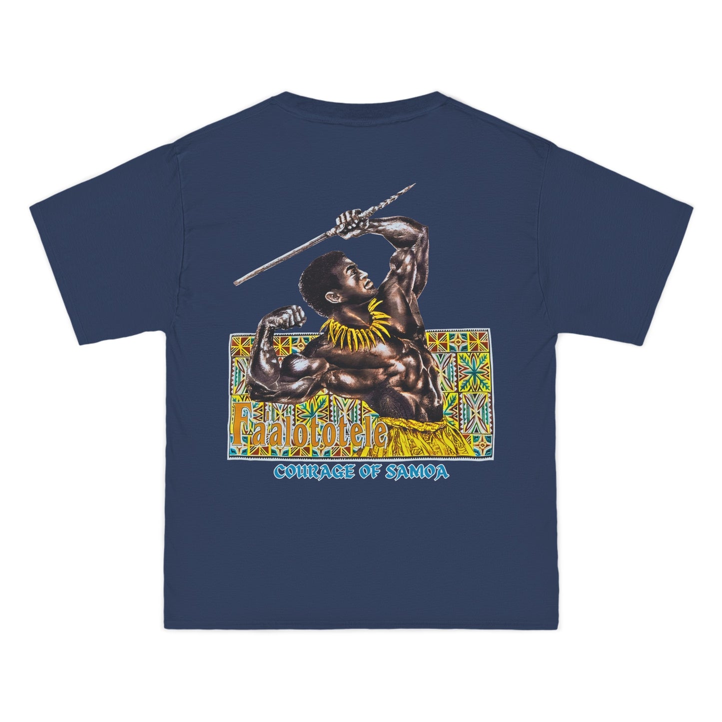 Samoan Strength Faalototele Courage of Samoa Vintage Design 90s New Print Beefy-T® Short-Sleeve T-Shirt