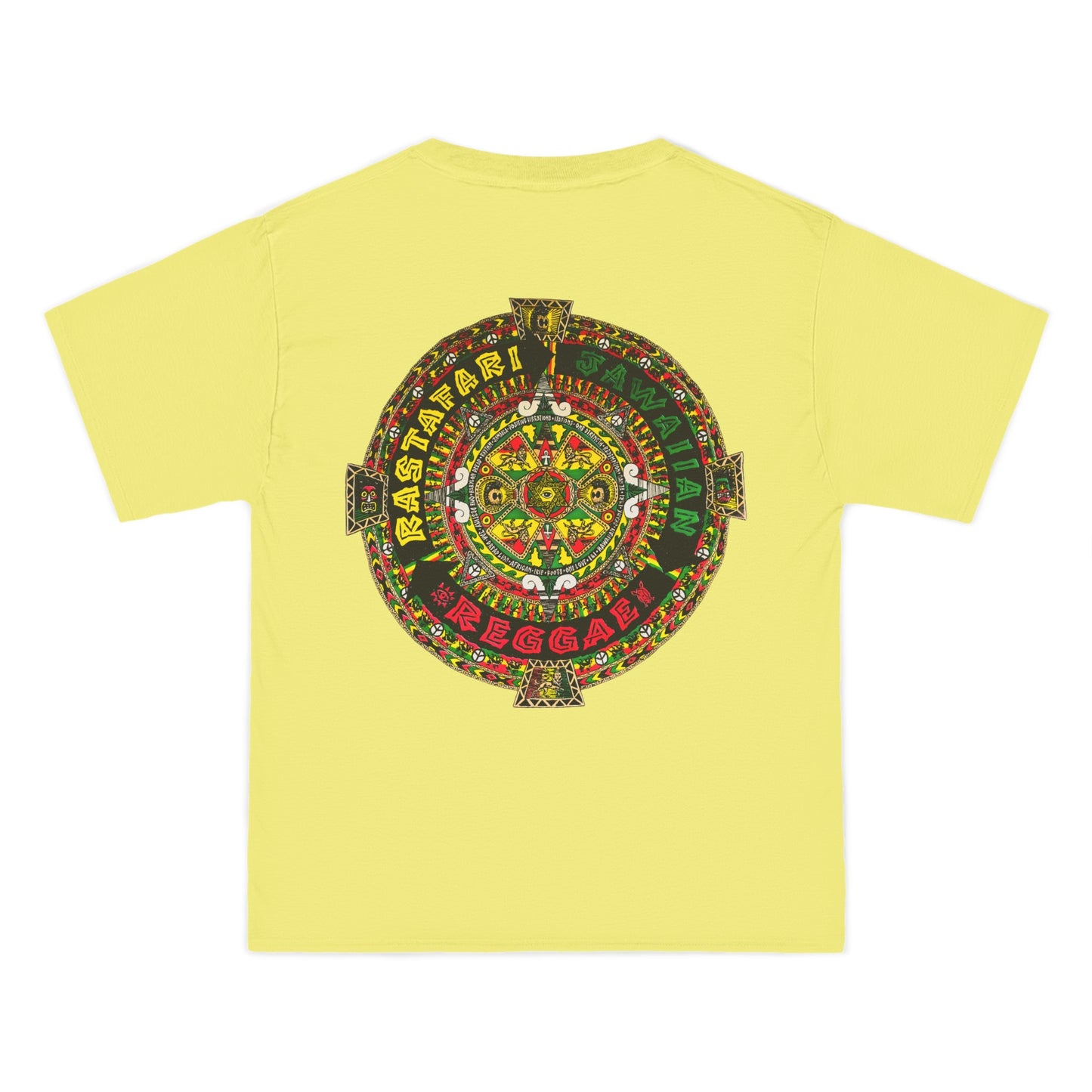 Jawaiian Strength Rastafari Jawaiian Reggae Vintage Design 90s New Print Beefy-T® Short-Sleeve T-Shirt