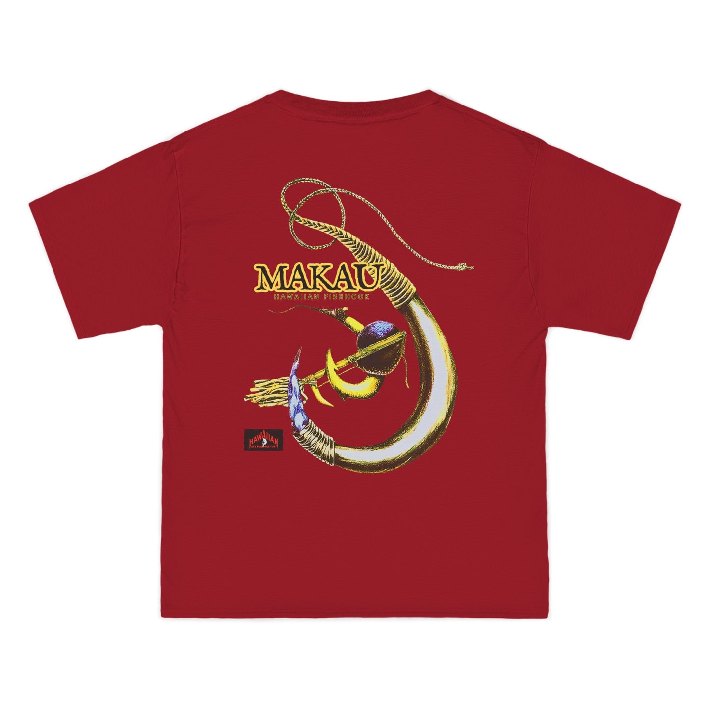 Hawaiian Strength Makau Hawaiian Fishhook Vintage Design 90s New Print Beefy-T® Short-Sleeve T-Shirt