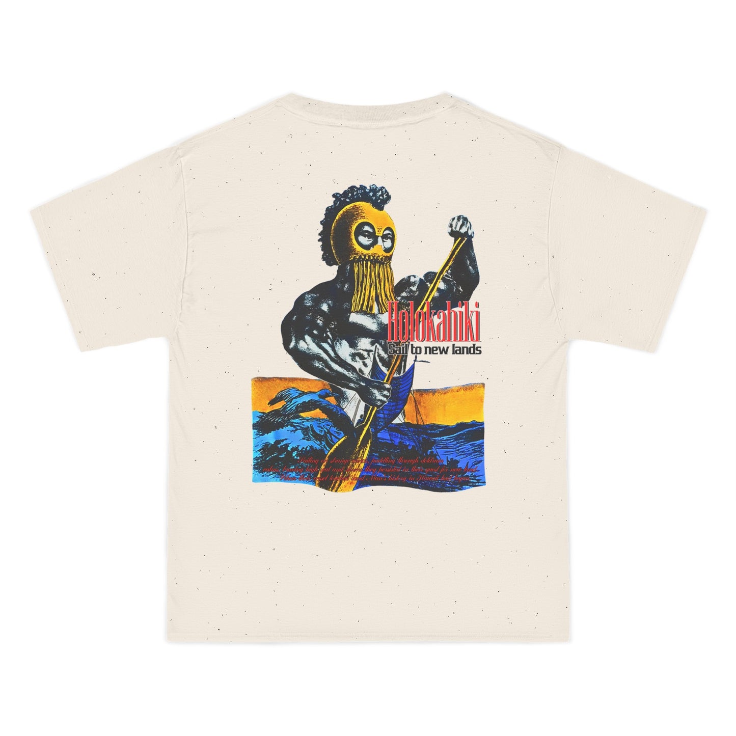 Hawaiian Strength Holokahiki Sail to New Lands Vintage Design 90s New Print Beefy-T® Short-Sleeve T-Shirt