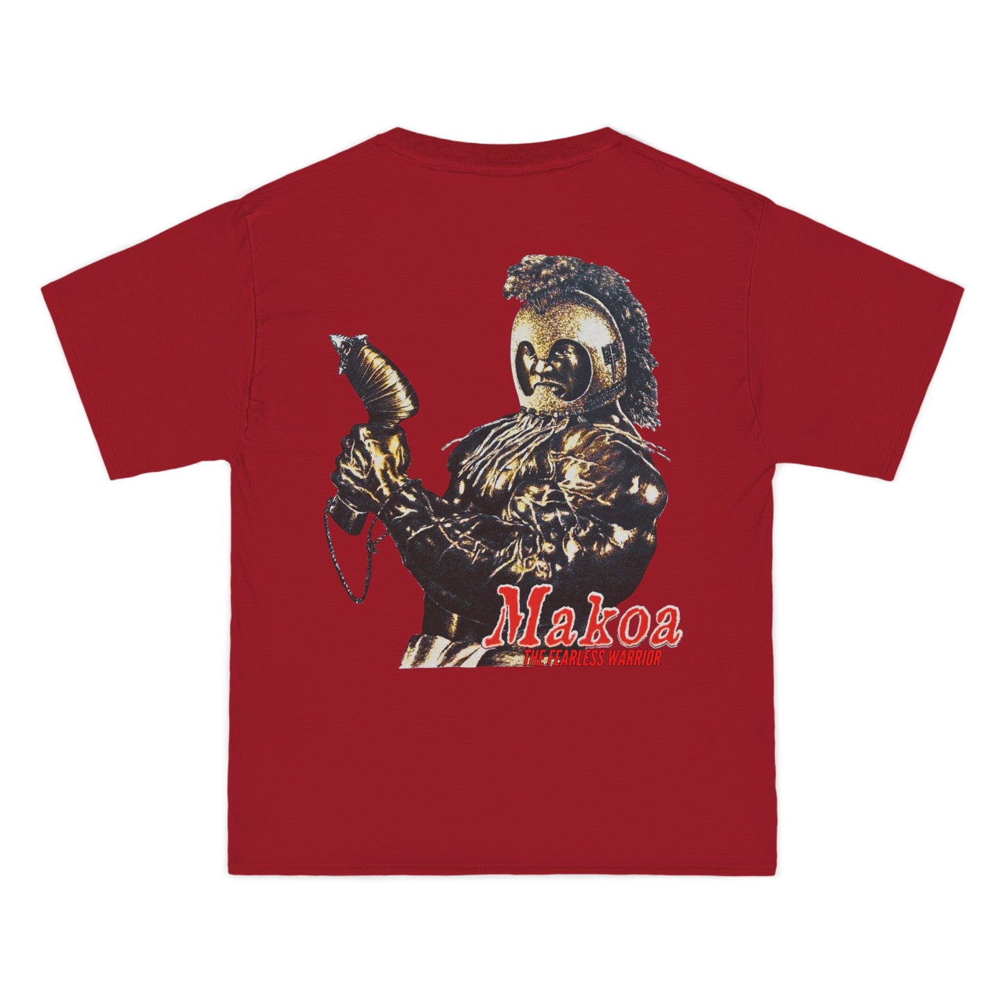 Hawaiian Strength Makoa The Fearless Warrior Vintage Design 90s New Print Beefy-T® Short-Sleeve T-Shirt