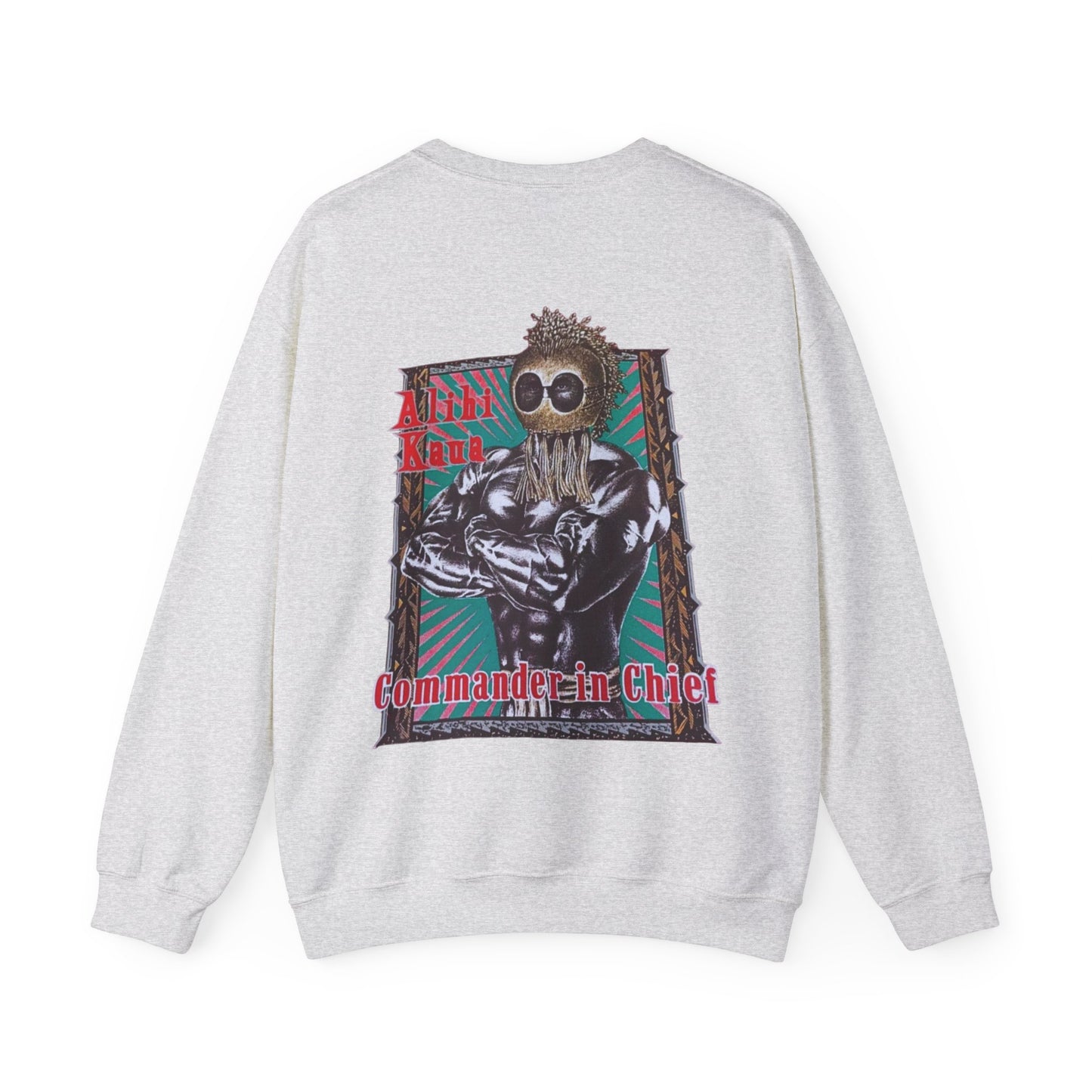 Hawaiian Strength Alihi Kaua Commander in Chef Vintage Design 90s New Print Unisex Heavy Blend™ Crewneck Sweatshirt