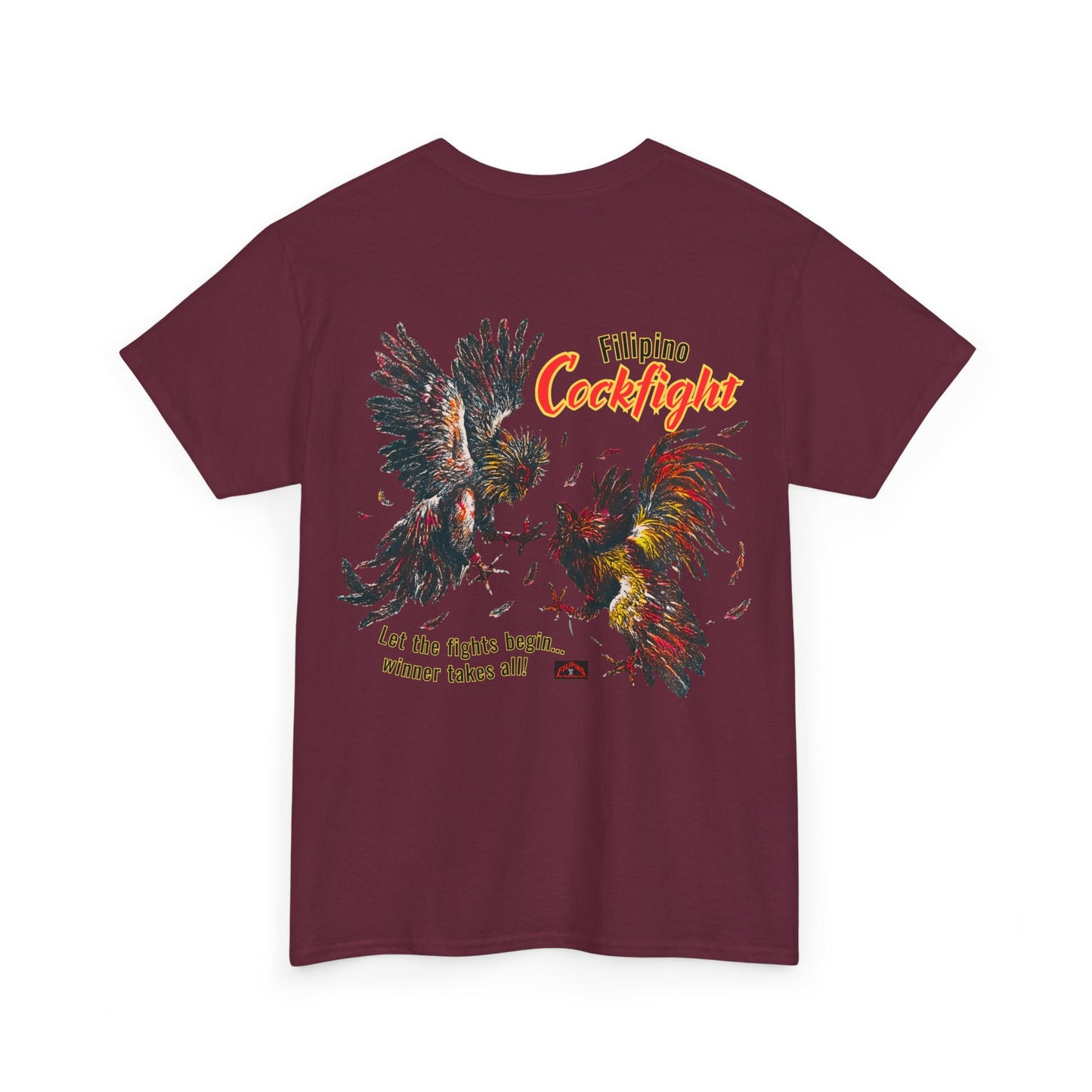 Filipino Strength Filipino Cockfight Vintage Design 90s New Print T-shirt Unisex Heavy Cotton Teetton Tee