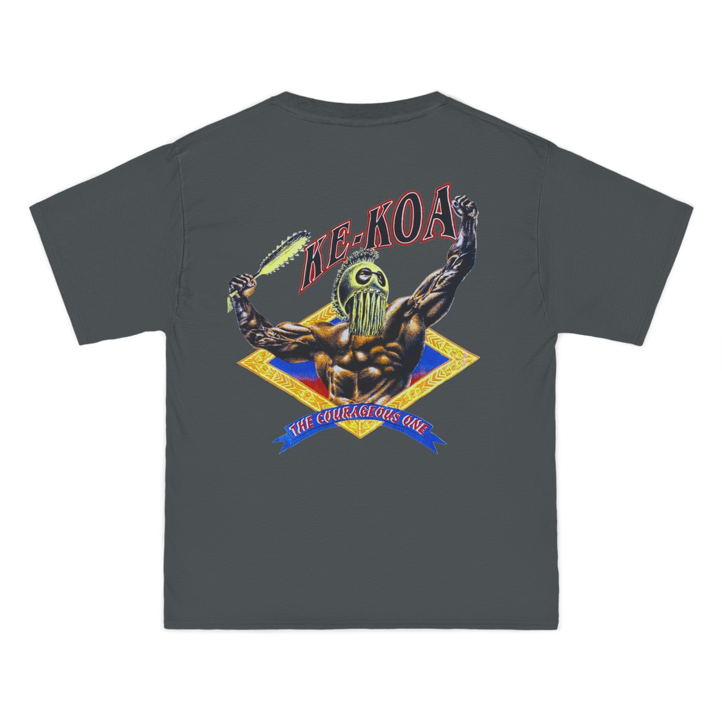 Hawaiian Strength The Courageous One Ke-Koa Vintage Design 90s New Print Beefy-T® Short-Sleeve T-Shirt