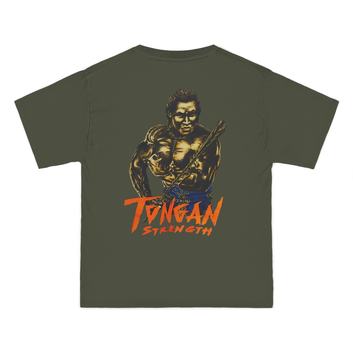 Local Strength Tongan Strength Vintage Design 90s New Print Beefy-T® Short-Sleeve T-Shirt