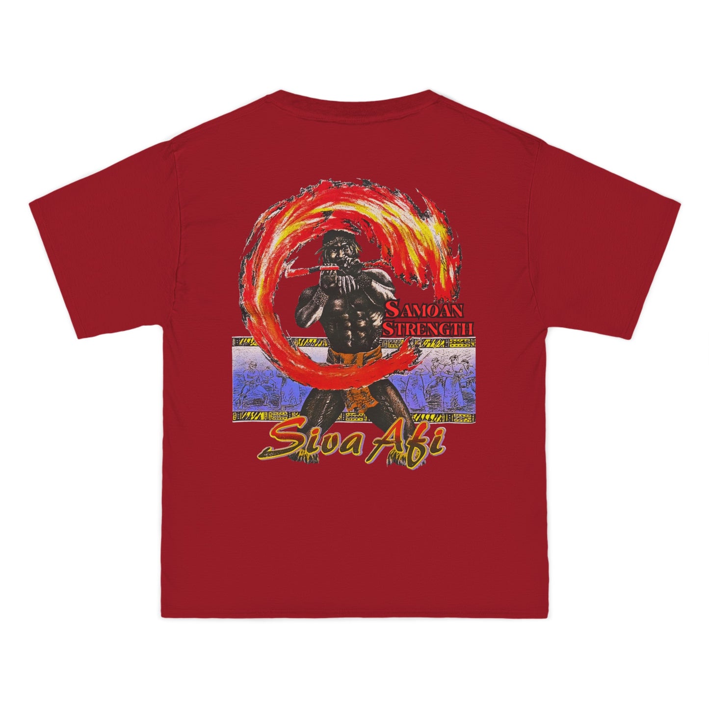 Samoan Strength Siva Afi Vintage Design 90s New Print Beefy-T® Short-Sleeve T-Shirt