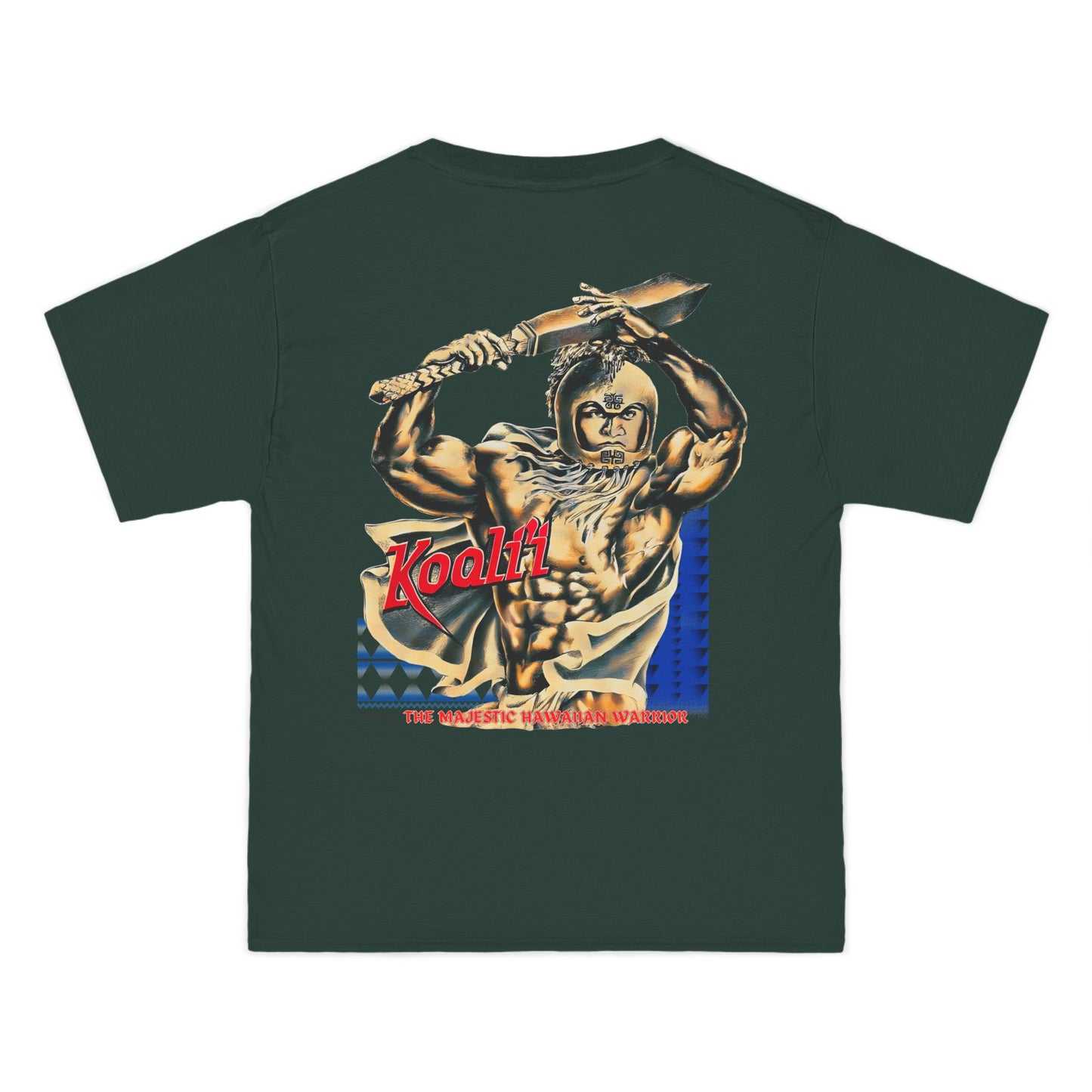 Hawaiian Strength Koali'i The Majestic Hawaiian Warrior Vintage Design 90s New Print Beefy-T® Short-Sleeve T-Shirt