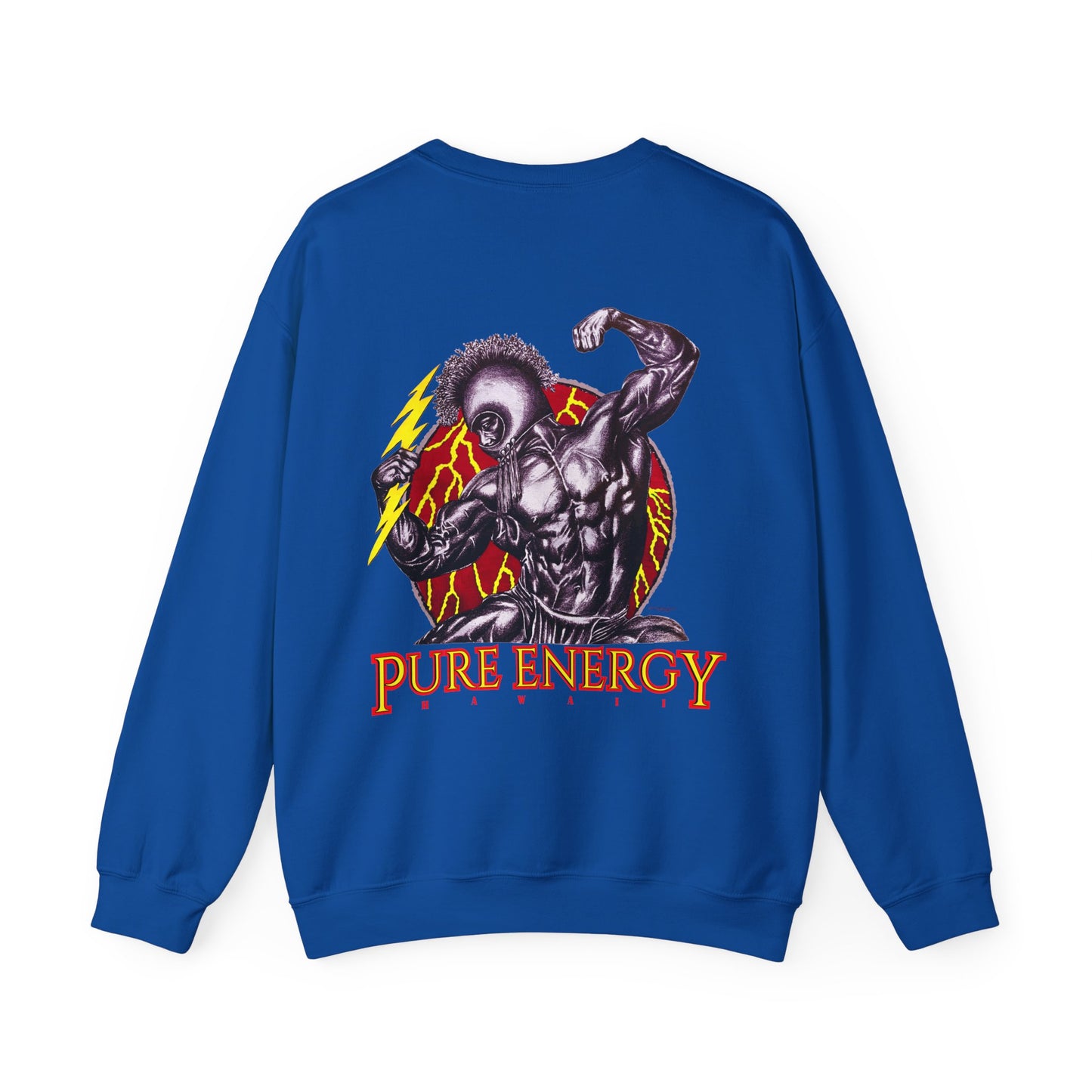 Hawaiian Strength Pure Energy Hawaii Vintage Design 90s New Print Unisex Heavy Blend™ Crewneck Sweatshirt