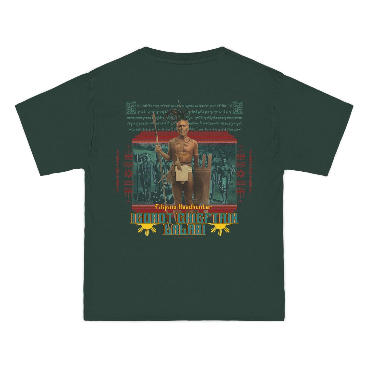 Filipino Strength Filipino Headhunter Igorot Chieftain Lalabi Beefy-T® Short-Sleeve T-Shirt