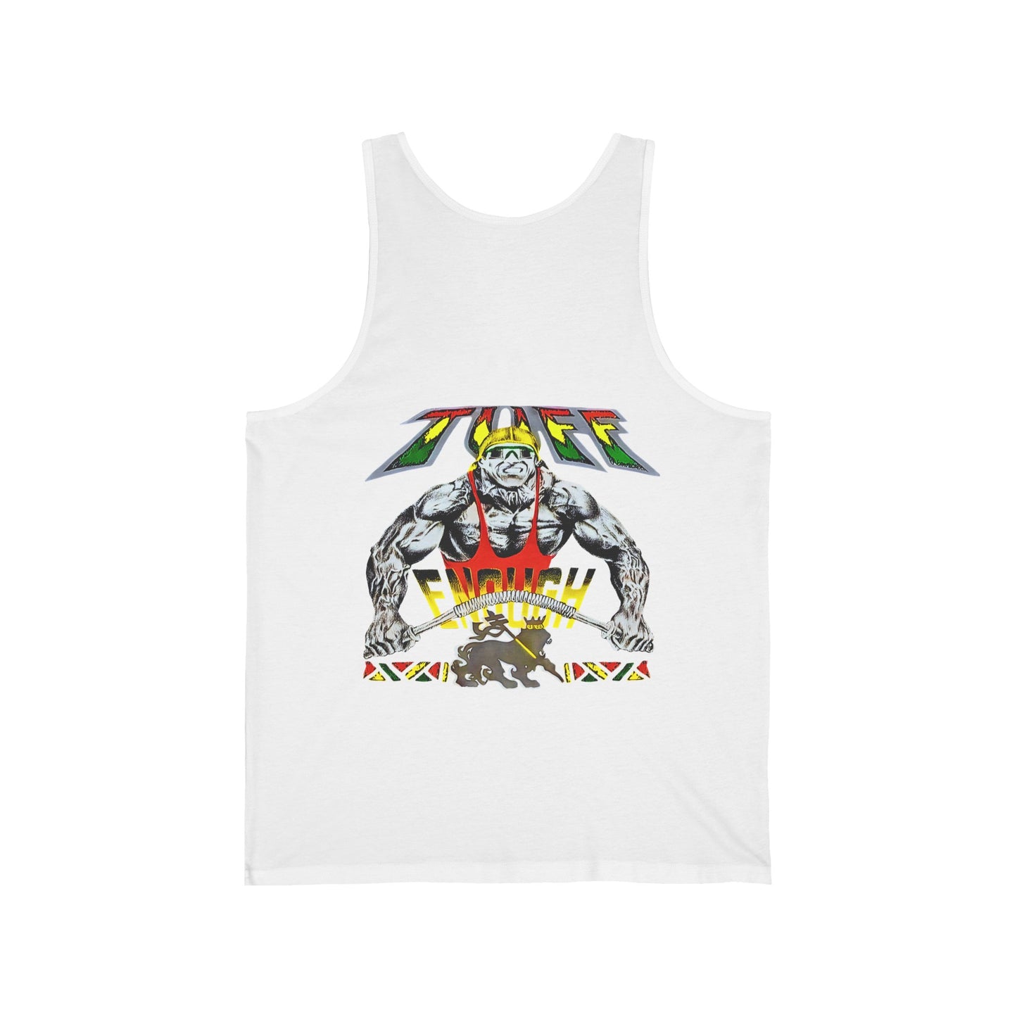 Jawaiian Strength Tuff Enough Vintage Design 90s New Print Unisex Jersey Tank