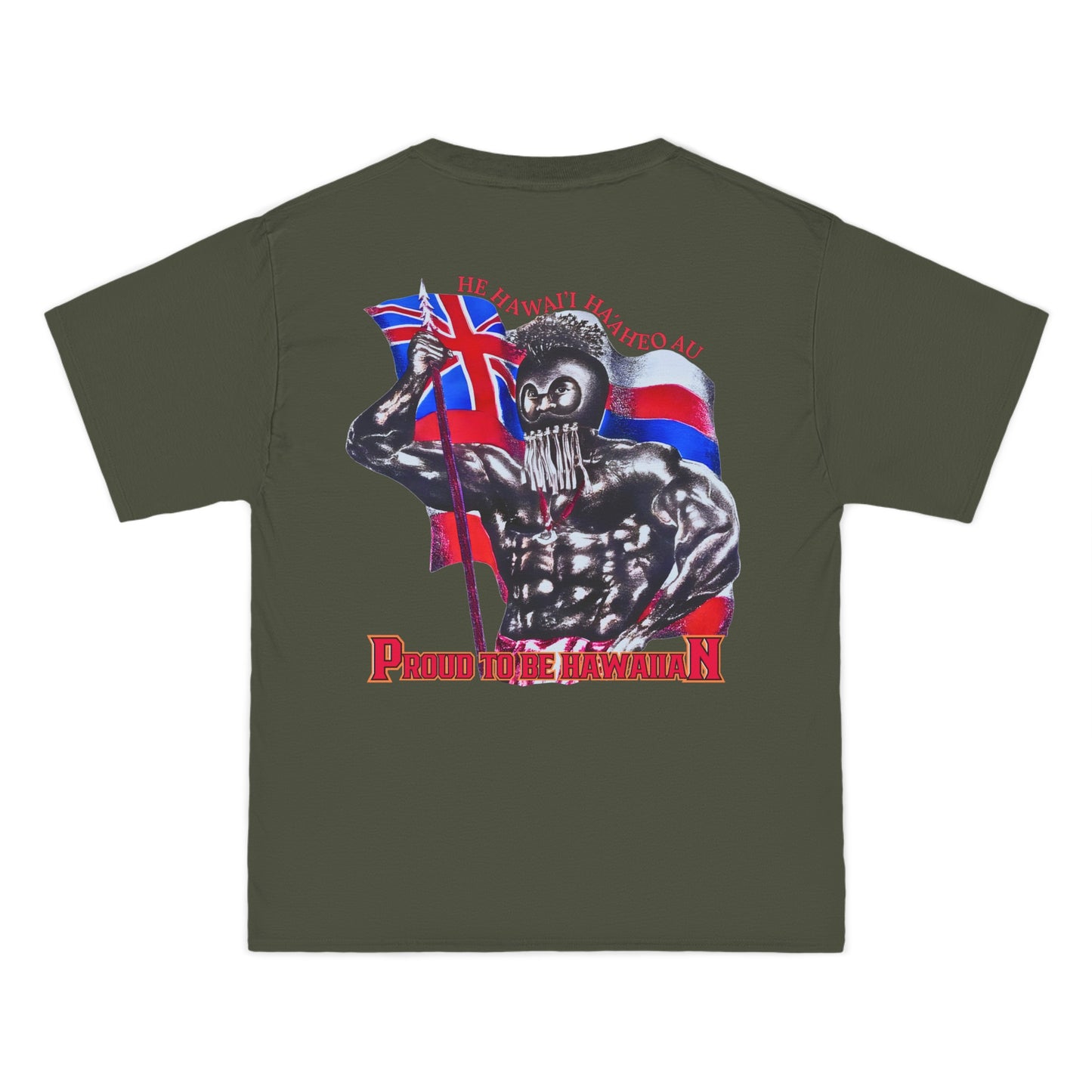 Hawaiian Strength Proud To Be Hawaiian He Hawai'i Ha'aheo Au Vintage Design 90s New Print Beefy-T® Short-Sleeve T-Shirt
