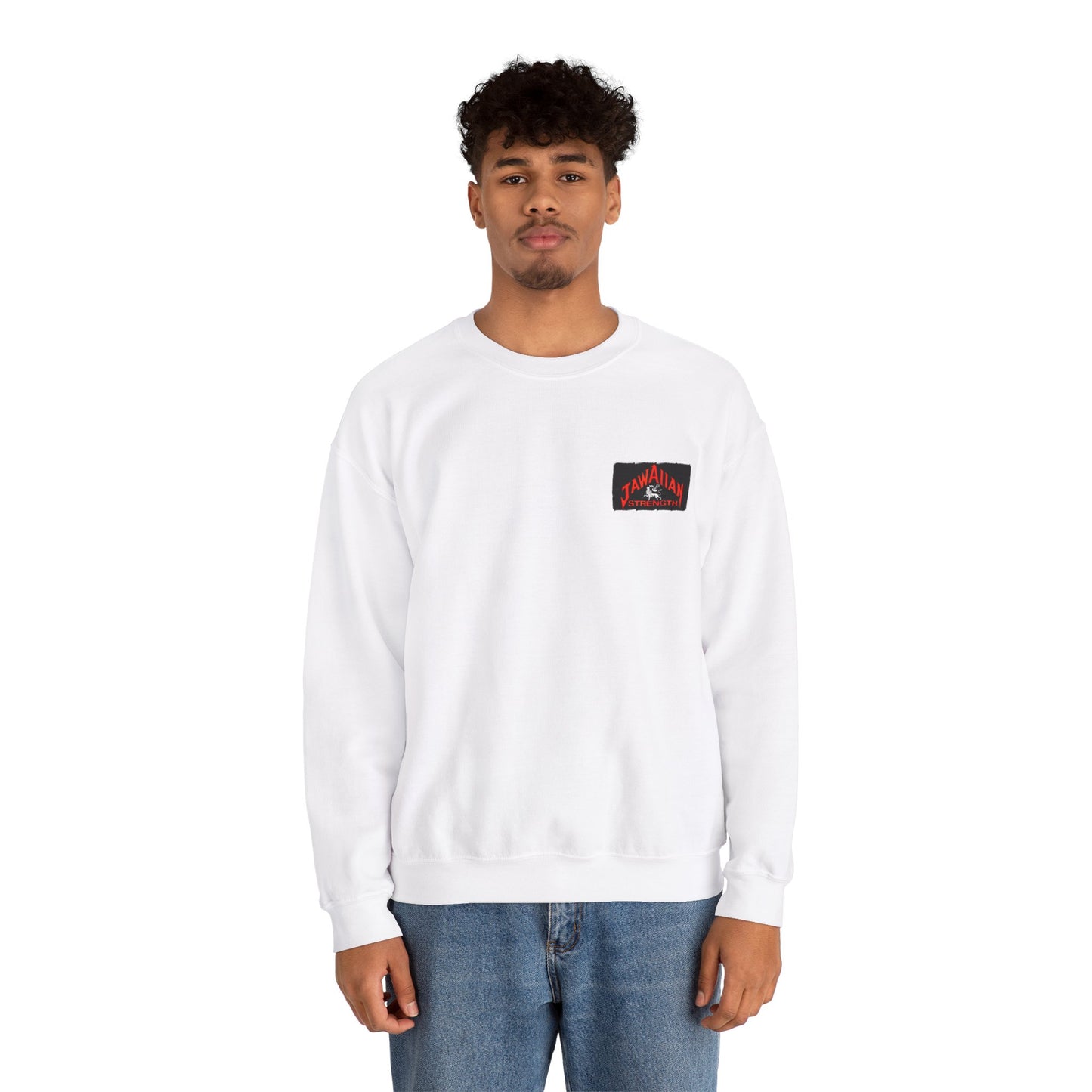 Jawaiian Strength Tuff Enough Vintage Design 90s New Print Unisex Heavy Blend™ Crewneck Sweatshirt