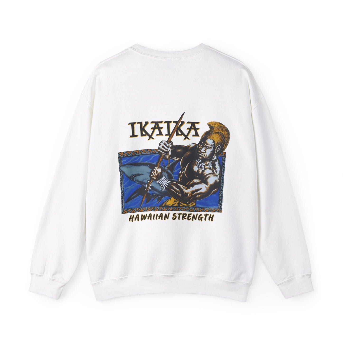 Hawaiian Strength Ikaika Hawaiian Strength Vintage Design 90s New Prin Unisex Heavy Blend™ Crewneck Sweatshirt