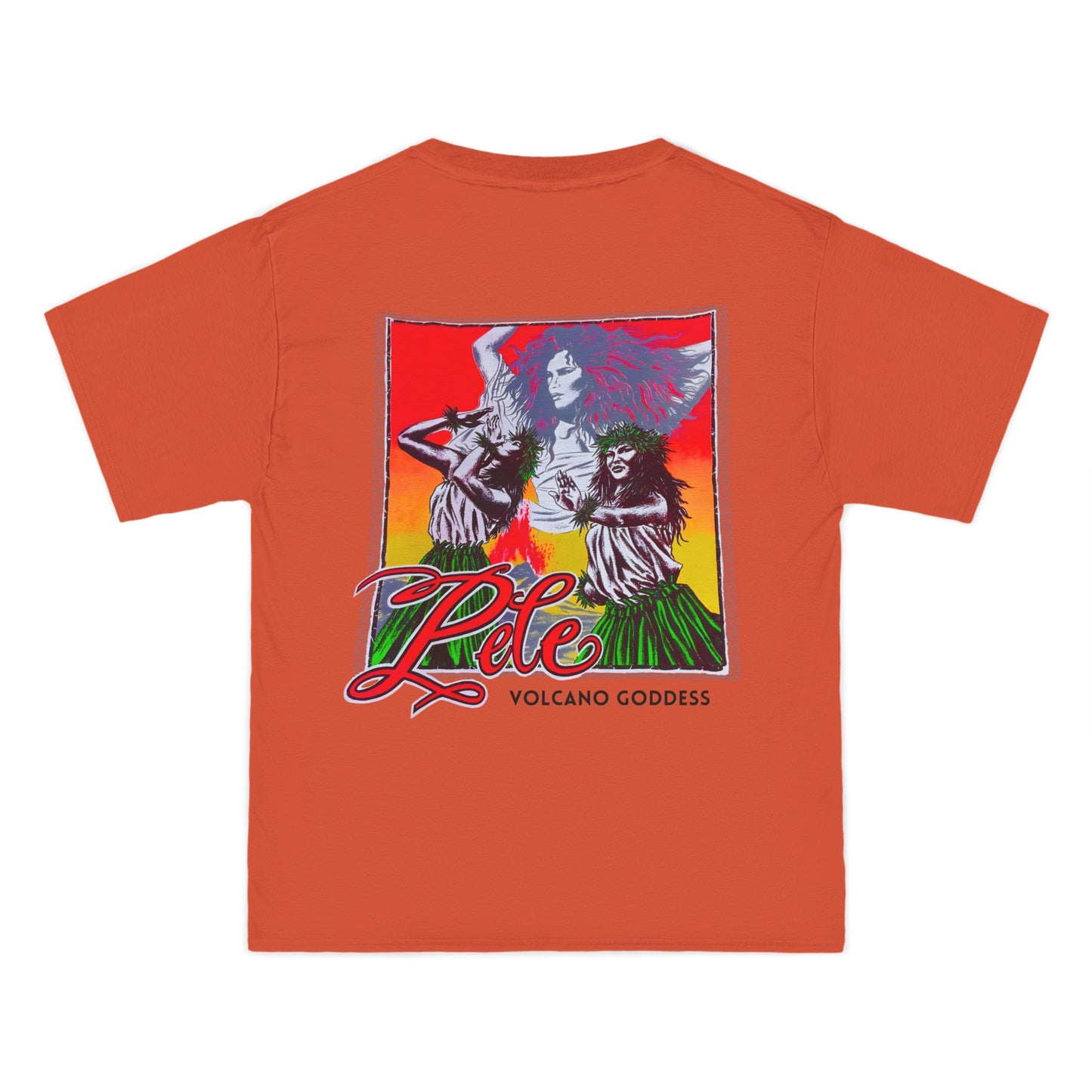 Hawaiian Strength Pele Volcano Goddess Vintage Design 90s New Print Beefy-T® Short-Sleeve T-Shirt