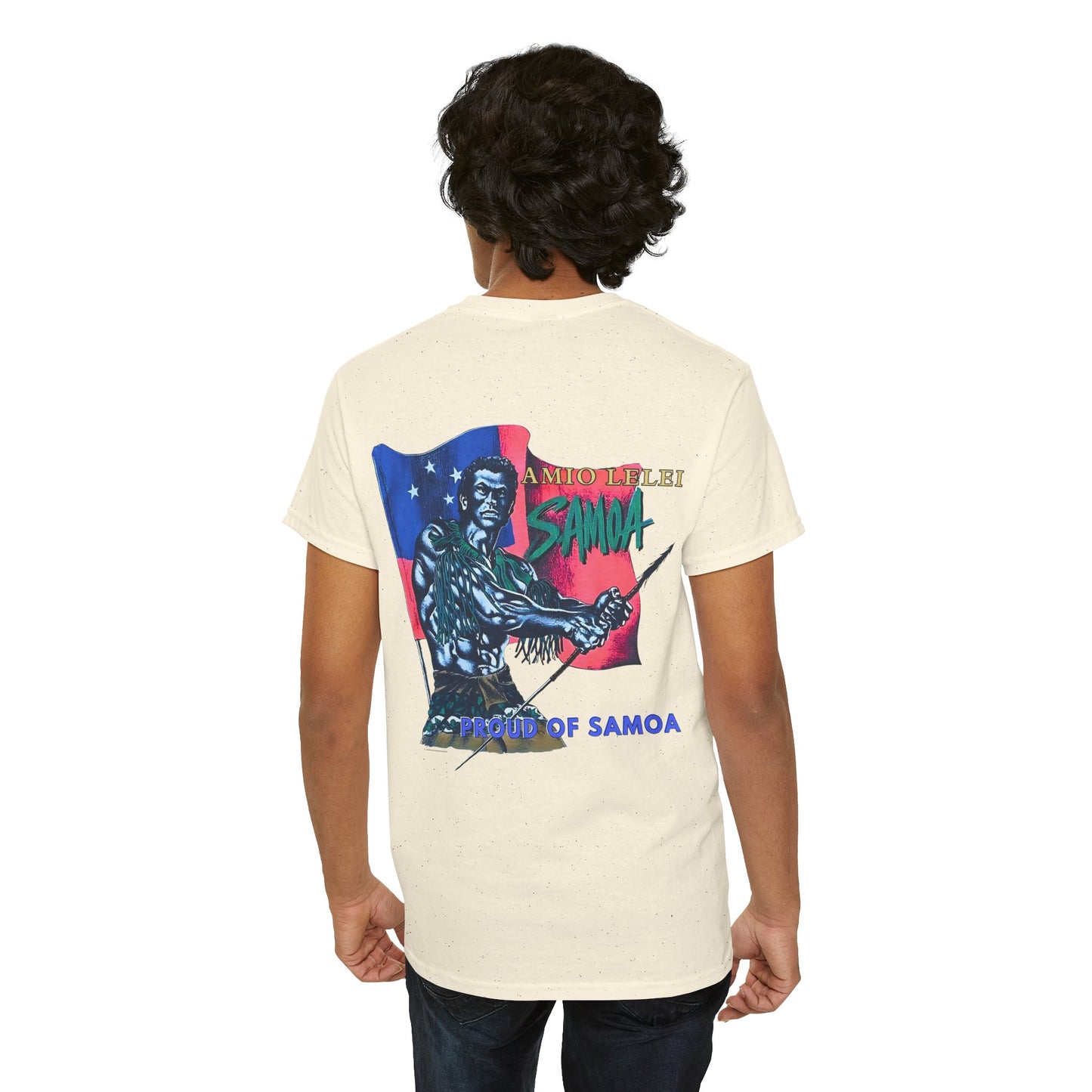 Samoan Strength Proud of Samoa Amio Lelei Vintage Design 90s New Print Unisex Heavy Cotton Tee