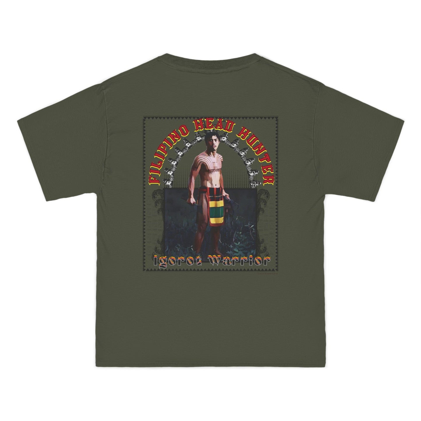 Filipino Strength Filipino Headhunter Igorot Warrior Beefy-T® Short-Sleeve T-Shirt