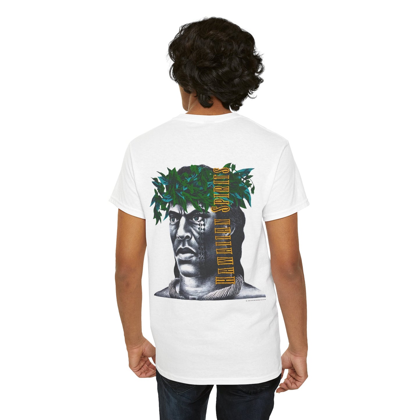 Hawaiian Strength Hawaiian Spirits Vintage Design 90s New Print Unisex Heavy Cotton Tee