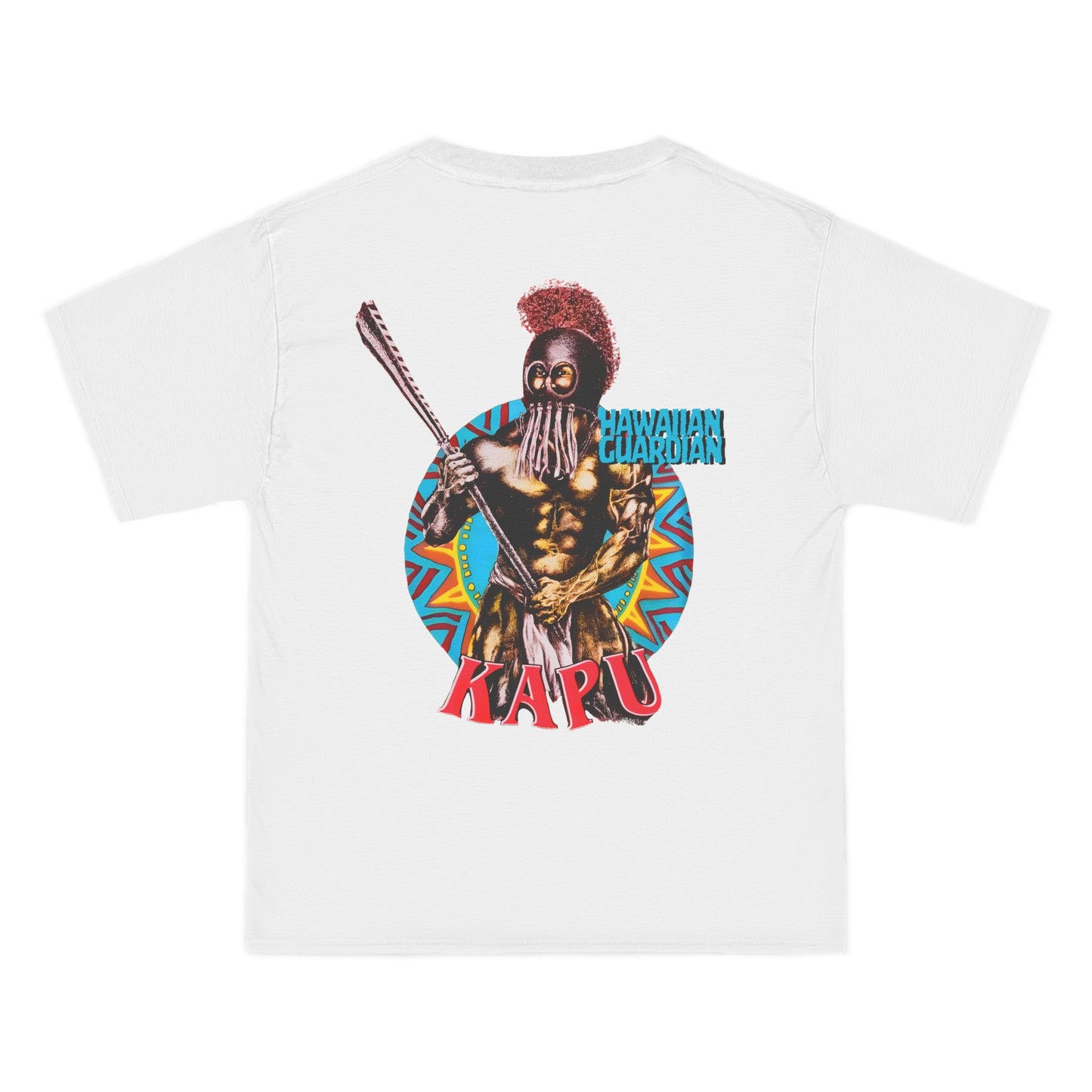 Hawaiian Strength Kapu Hawaiian Guardian Vintage Design 90s New Print Beefy-T® Short-Sleeve T-Shirt