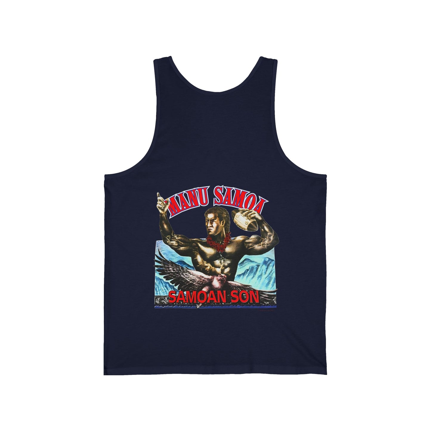 Samoan Strength Manu Samoa Samoan Son Vintage 90s Design New Print Unisex Jersey Tank