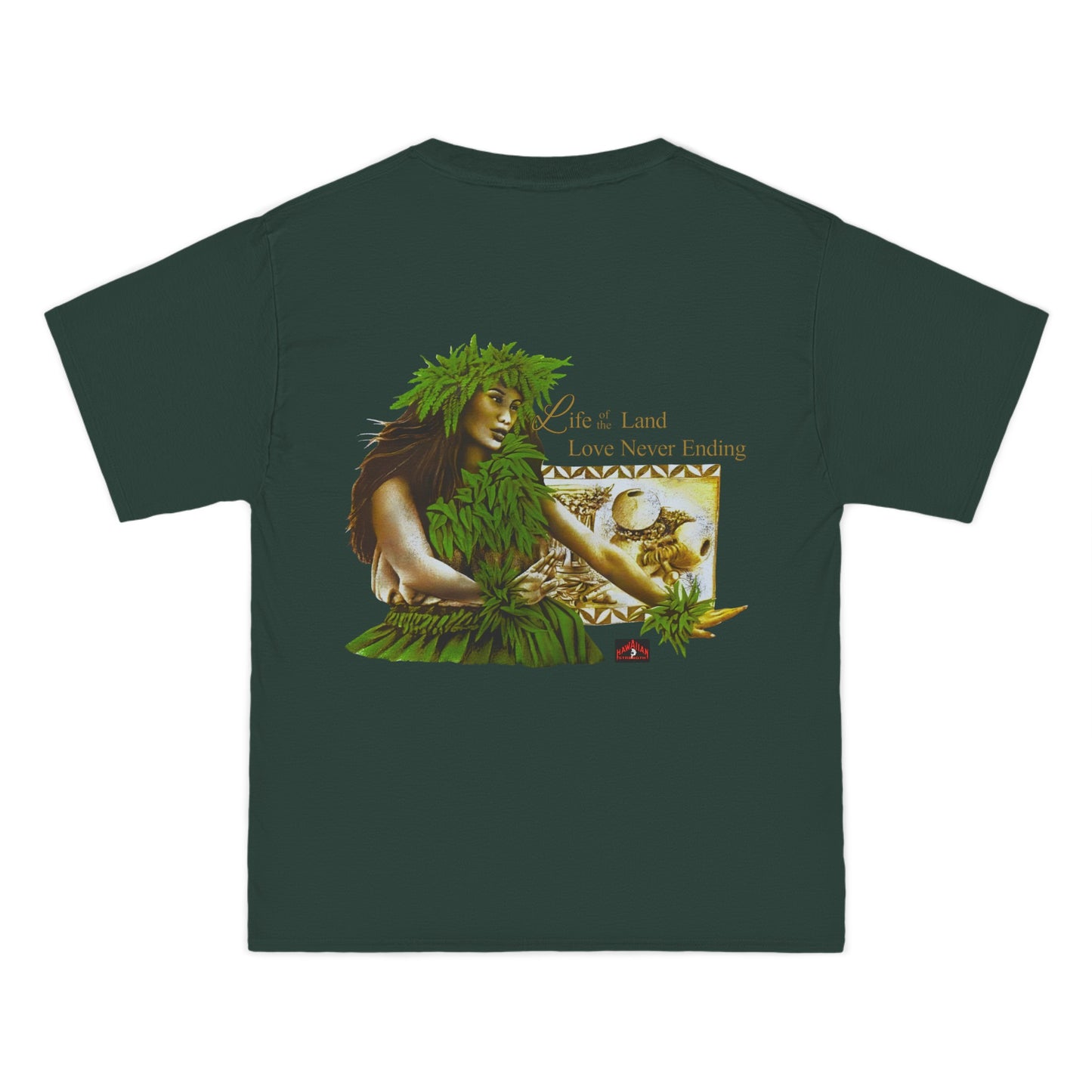 Hawaiian Strength Life of the Land Love Never Ending Vintage Design 90s New Print Beefy-T® Short-Sleeve T-Shirt
