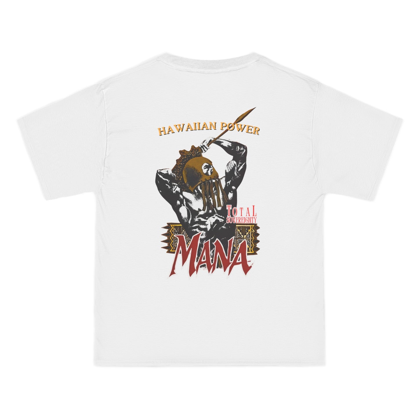 Hawaiian Strength Hawaiian Power Mana Total Sovereignty Vintage Design 90s New Print Beefy-T® Short-Sleeve T-Shirt