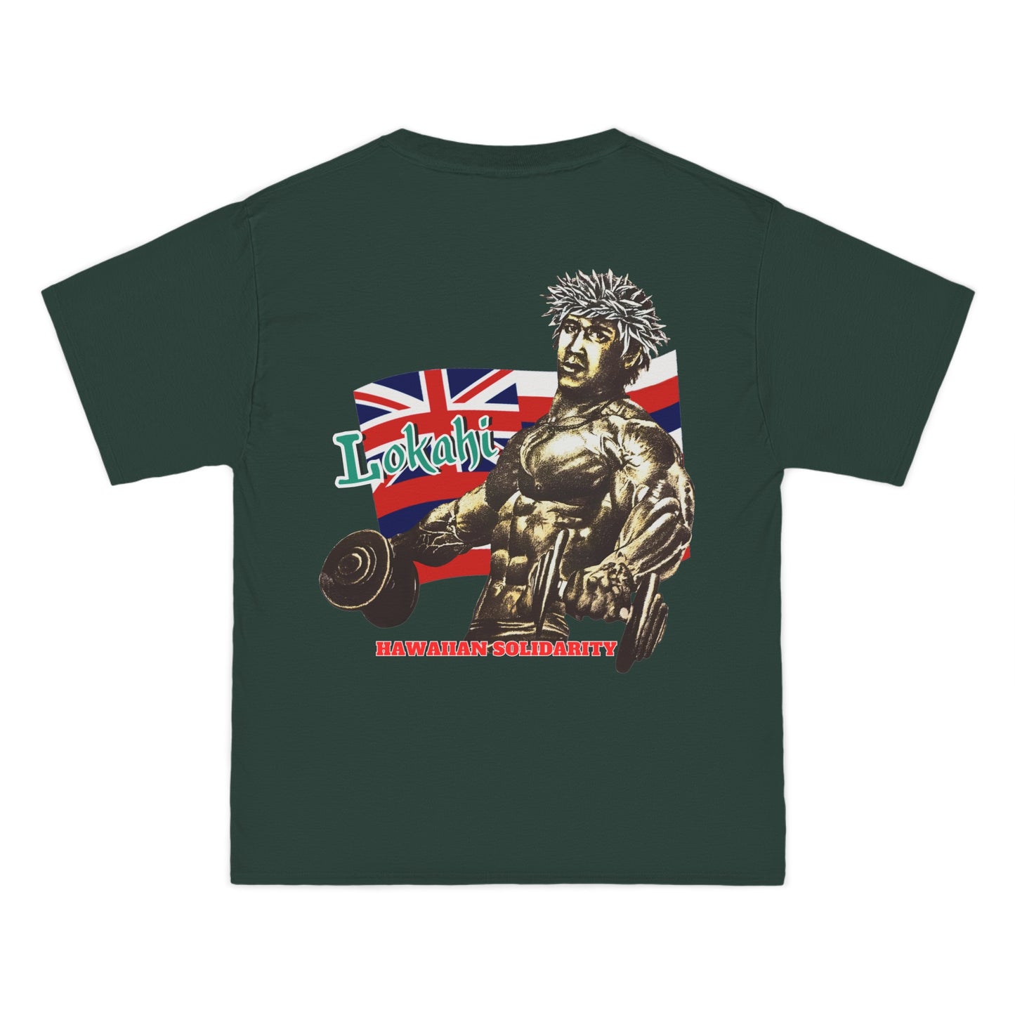 Hawaiian Strength Lokahi Hawaiian Solidarity Vintage Design 90s New Print Beefy-T® Short-Sleeve T-Shirt
